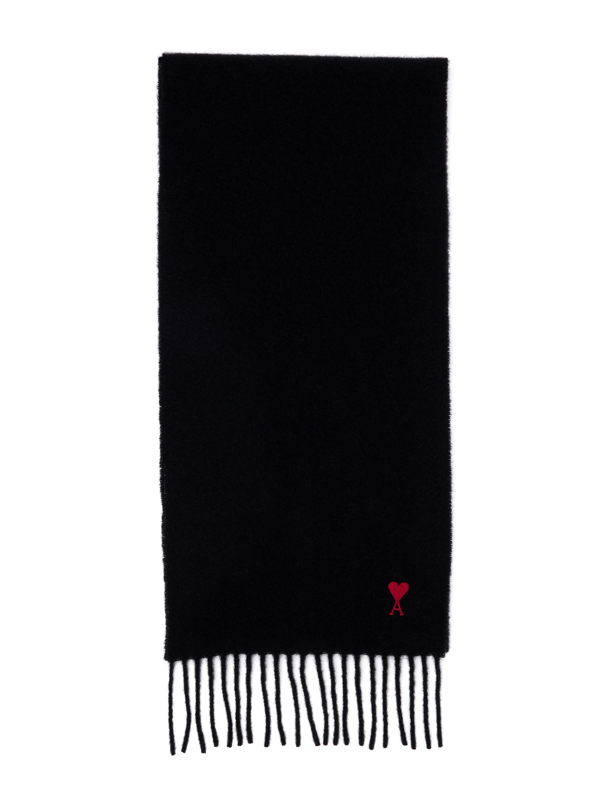 AMI Paris Ami de Coeur Wool Fringe Scarf | Saks Fifth Avenue