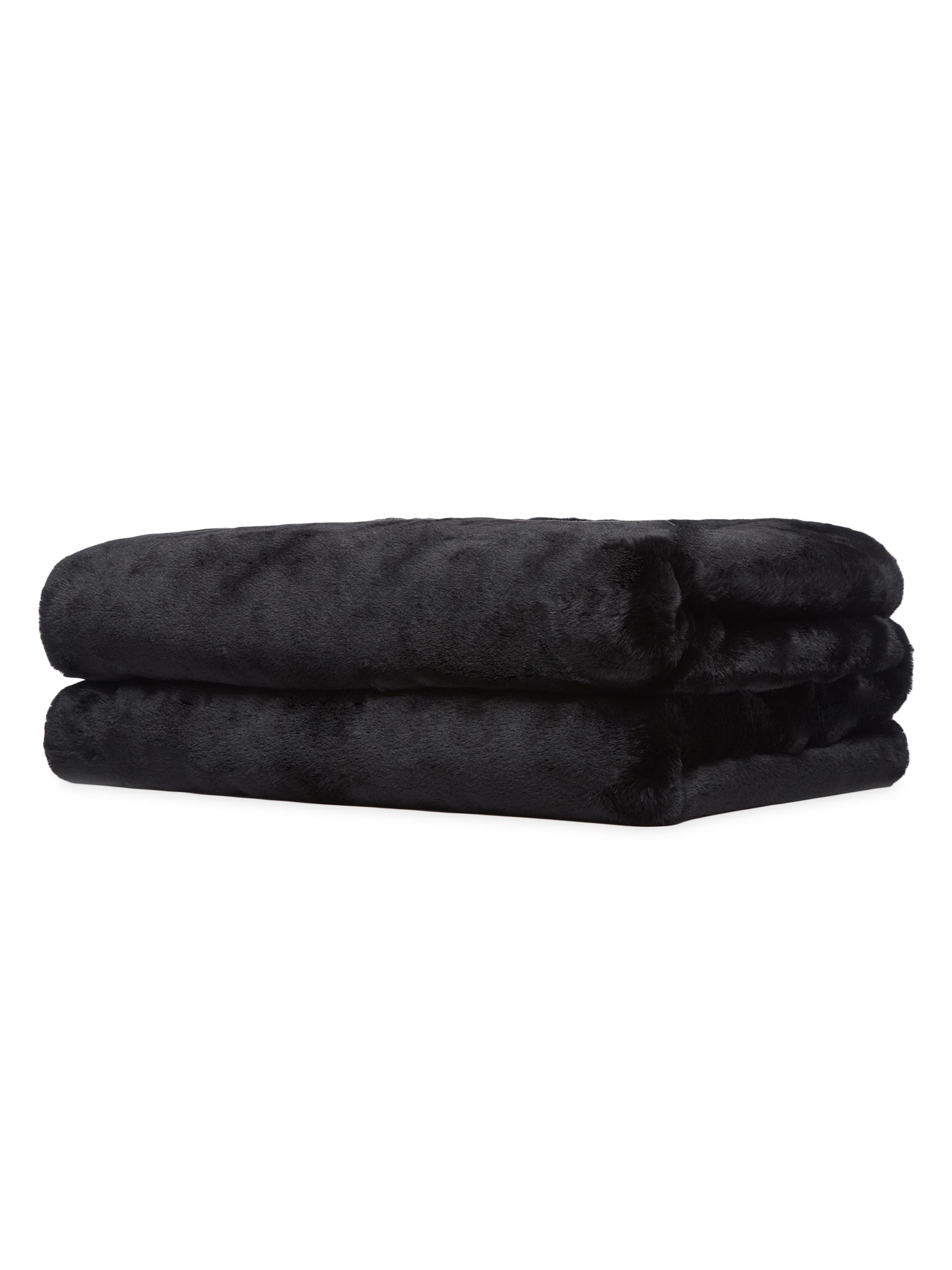 Apparis Brady Faux-Fur Blanket - Noir