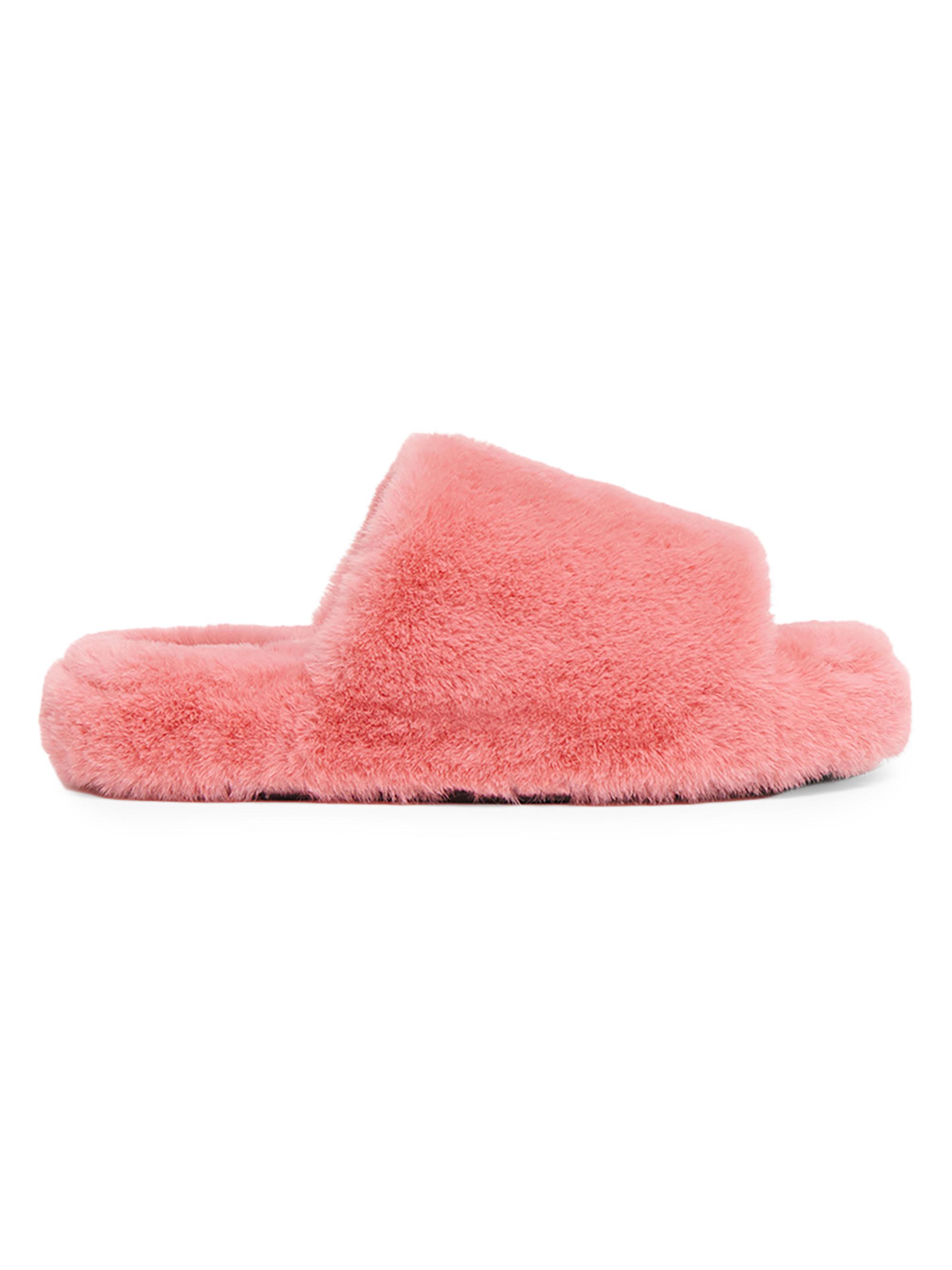 Apparis Women's Dillon Faux Fur Slides - Geranium