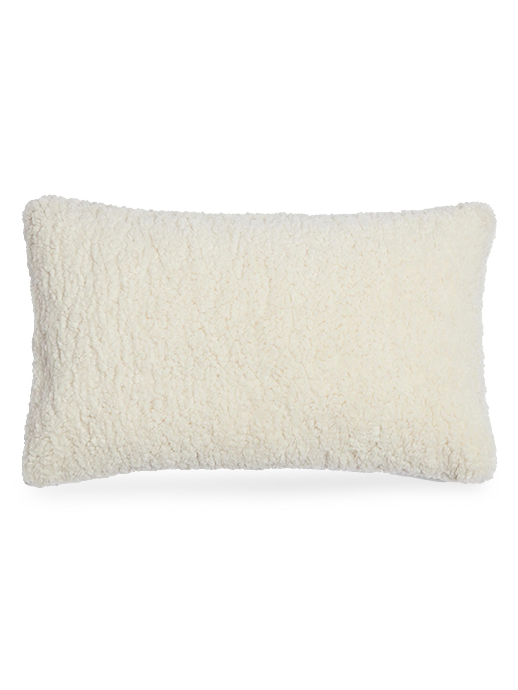 Apparis Cicly Bouclette Pillow - Blanc