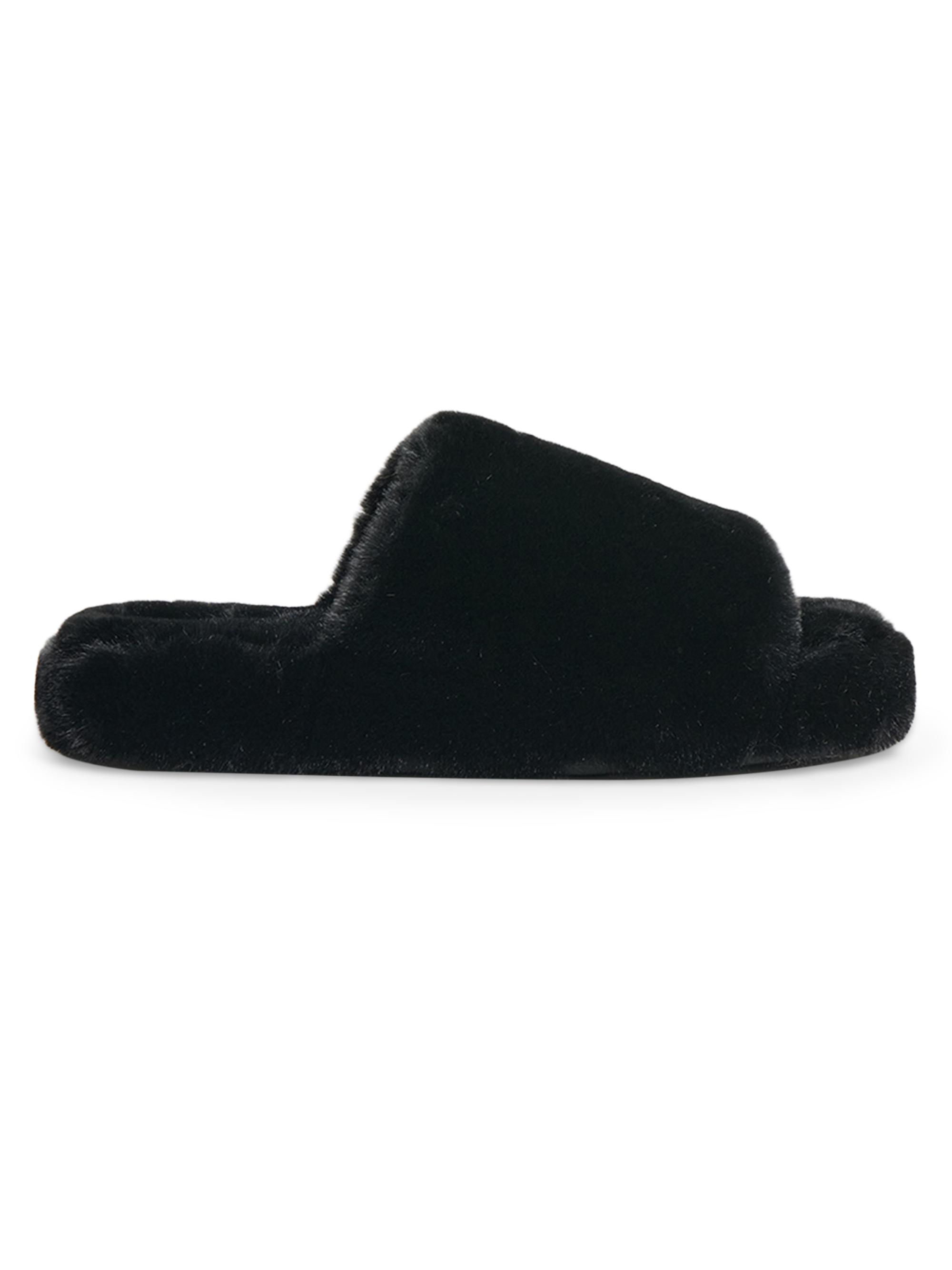 Apparis Women's Dillon Faux Fur Slides - Noir