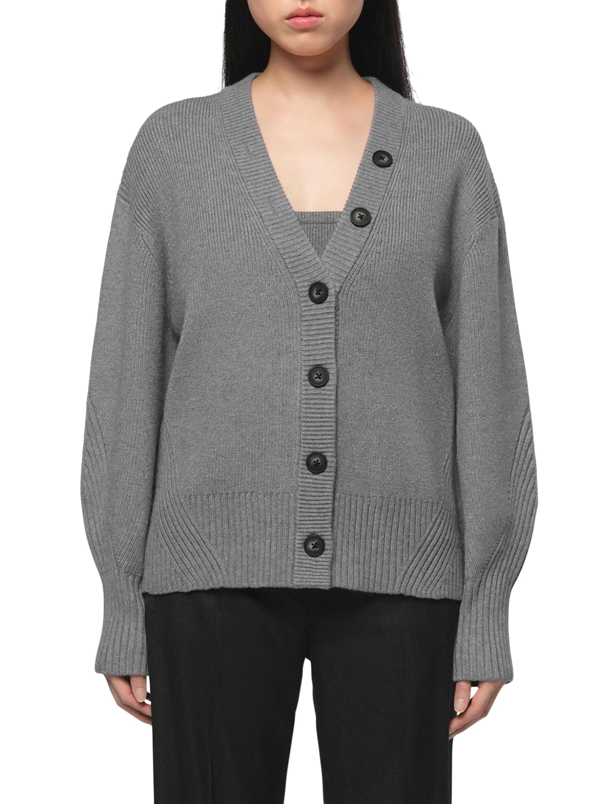 Apparis Women's Anderson Ribbed Cardigan - Slate