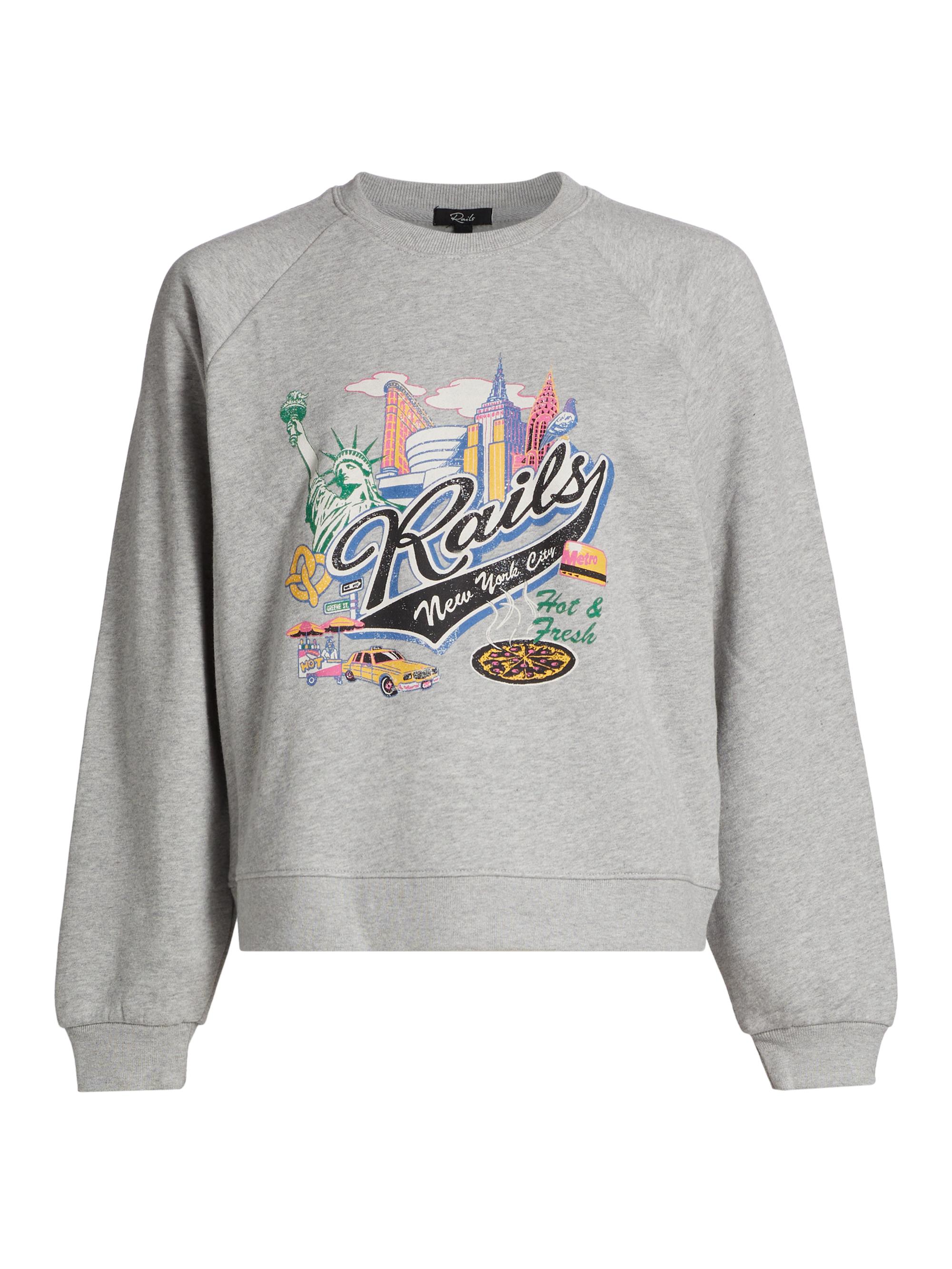 Rails Women's Vintage Raglan-Sleeve Sweatshirt -  New York