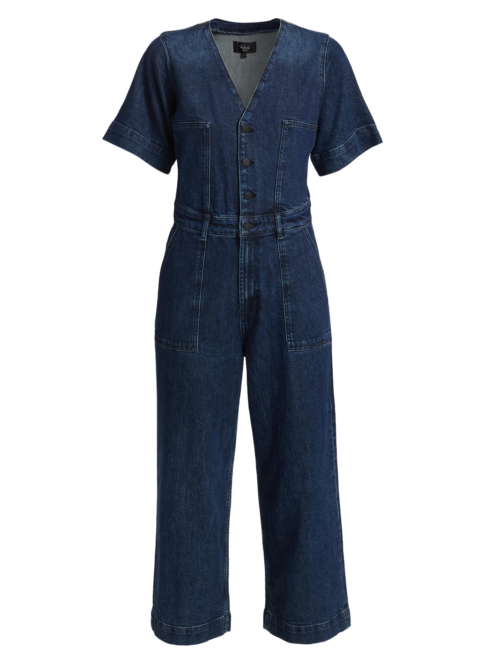 Rails Women's Palisades Denim Utility Jumpsuit - Blue Moon