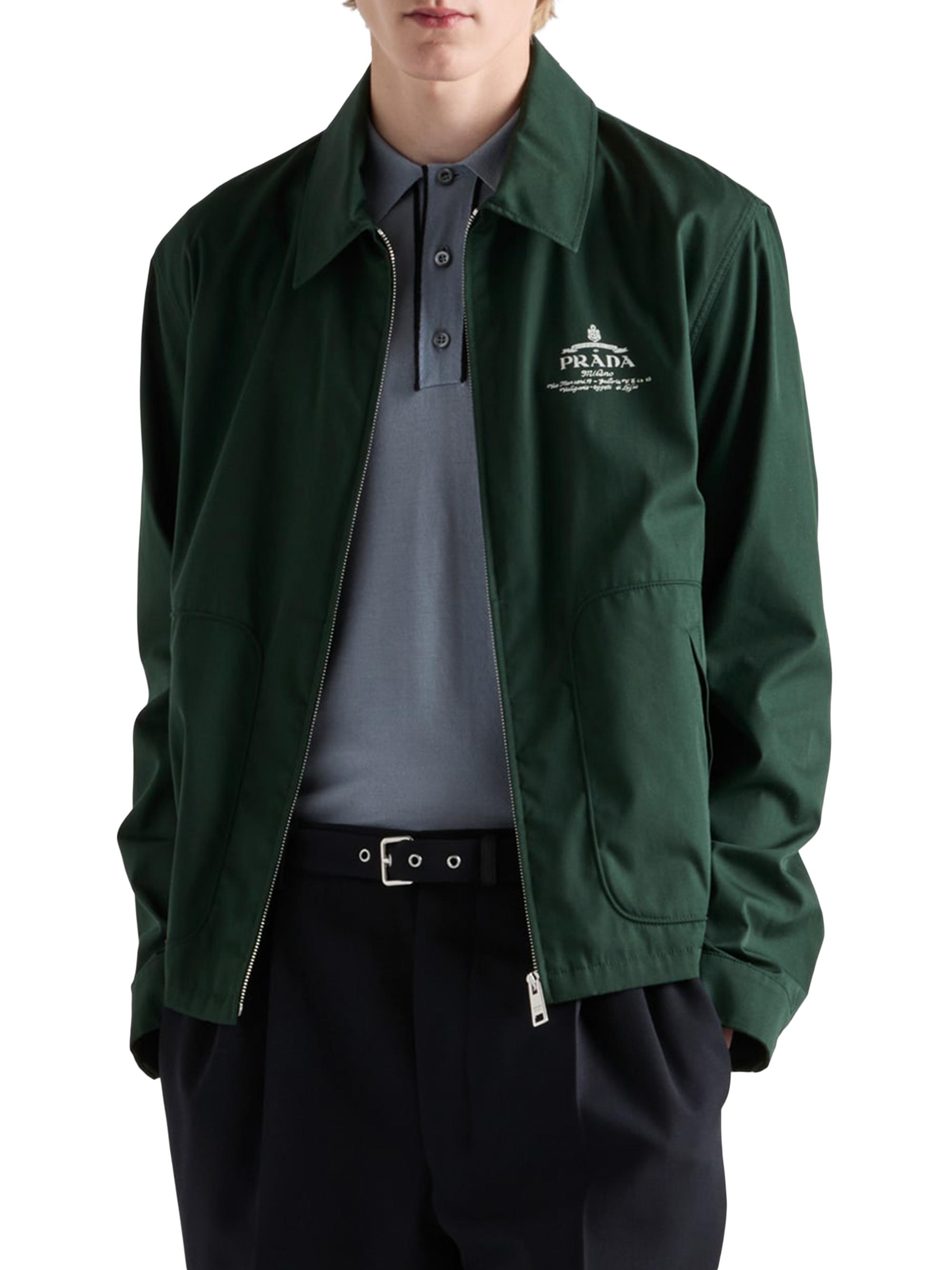 Shop Prada Cotton Blend Blouson Jacket | Saks Fifth Avenue 