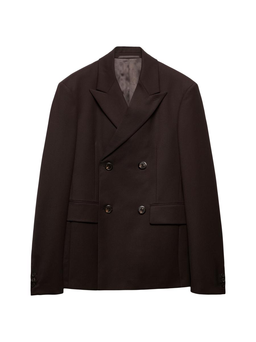 Prada Double-Breasted Wool Jacket | Saks Fifth Avenue