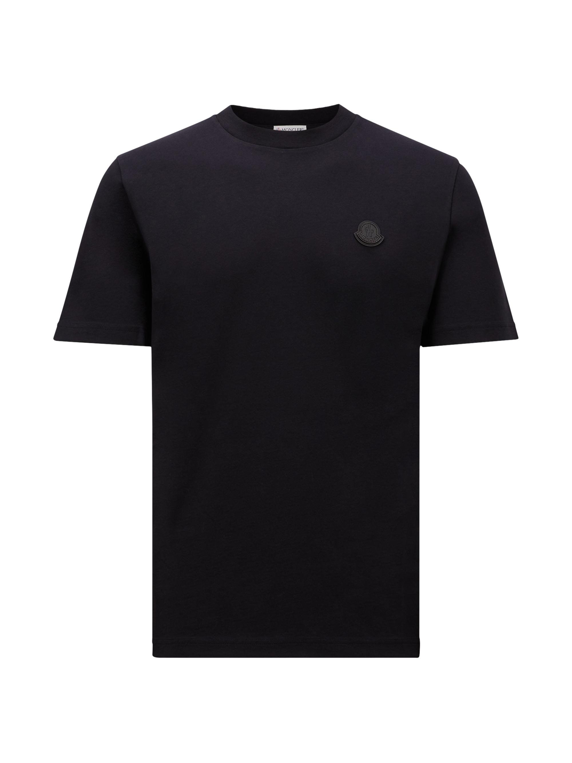 Moncler Men's Cotton Logo Short Sleeve T-Shirt - Night Blue