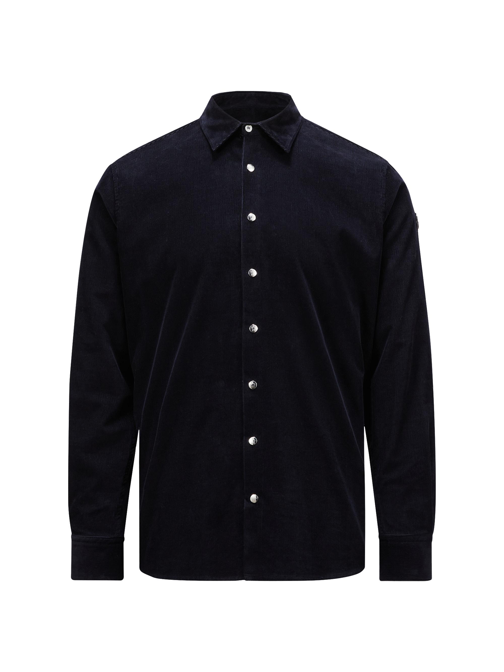 Moncler Men's Corduroy Button-Up Shirt - Night Blue
