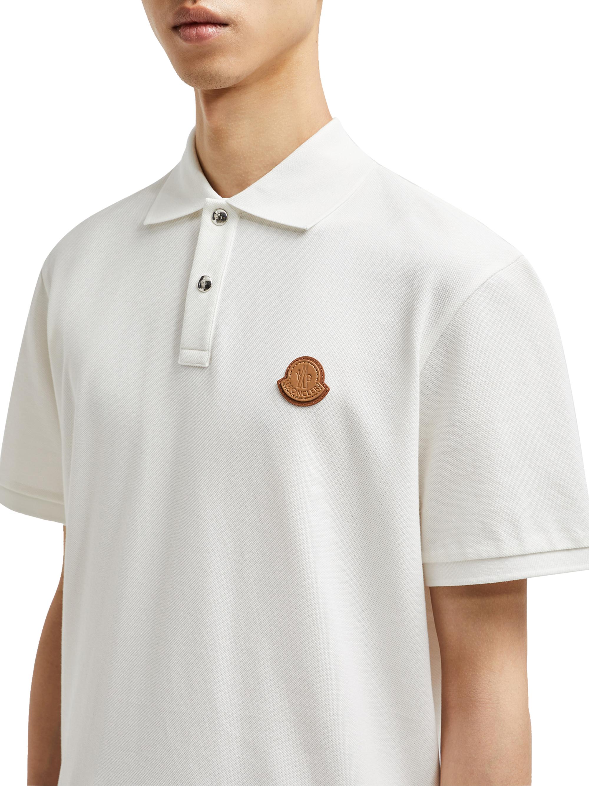 トップス MONCLER shoulder patch polo t-shirt Moncler logo-patch Polo Shirt | Green | FARFETCH