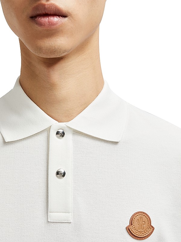 Shop Moncler Short Sleeve Logo Patch Cotton Pique Polo Shirt Shop Moncler Short Sleeve Logo Patch Cotton Pique Polo Shirt
