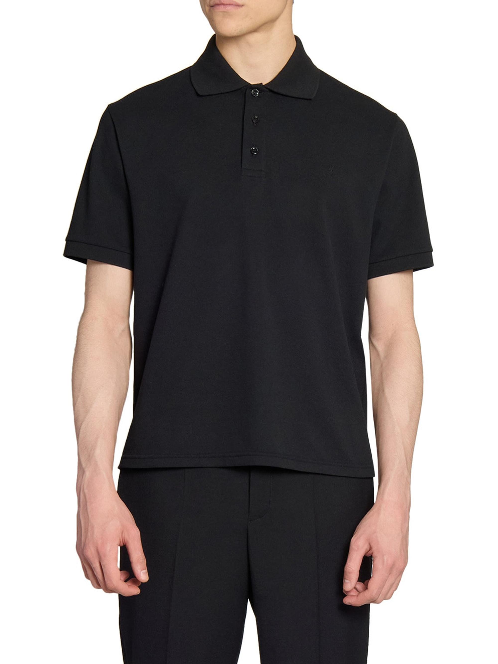 Saint Laurent Cassandre Polo Shirt in Pique | Saks Fifth Avenue