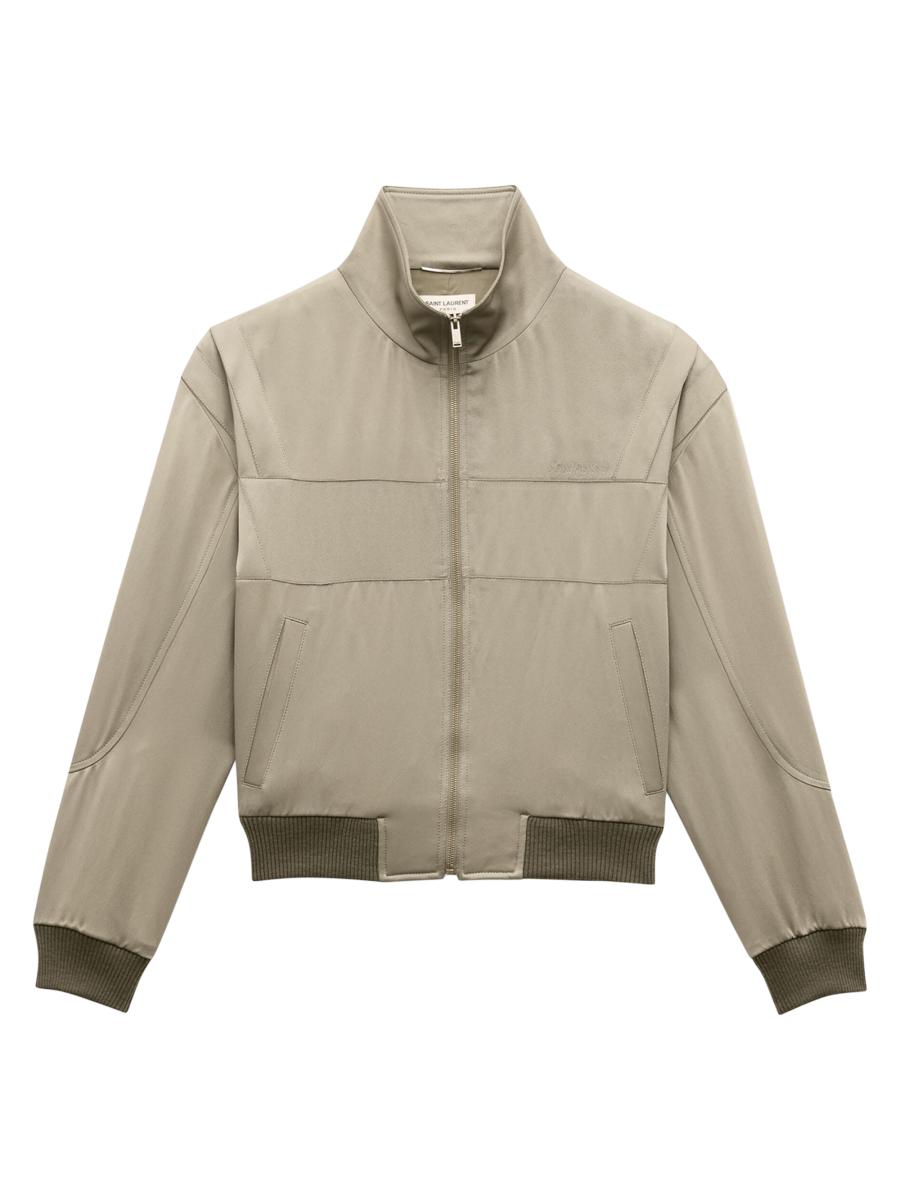 Saint Laurent Teddy Jacket in Satin | Saks Fifth Avenue