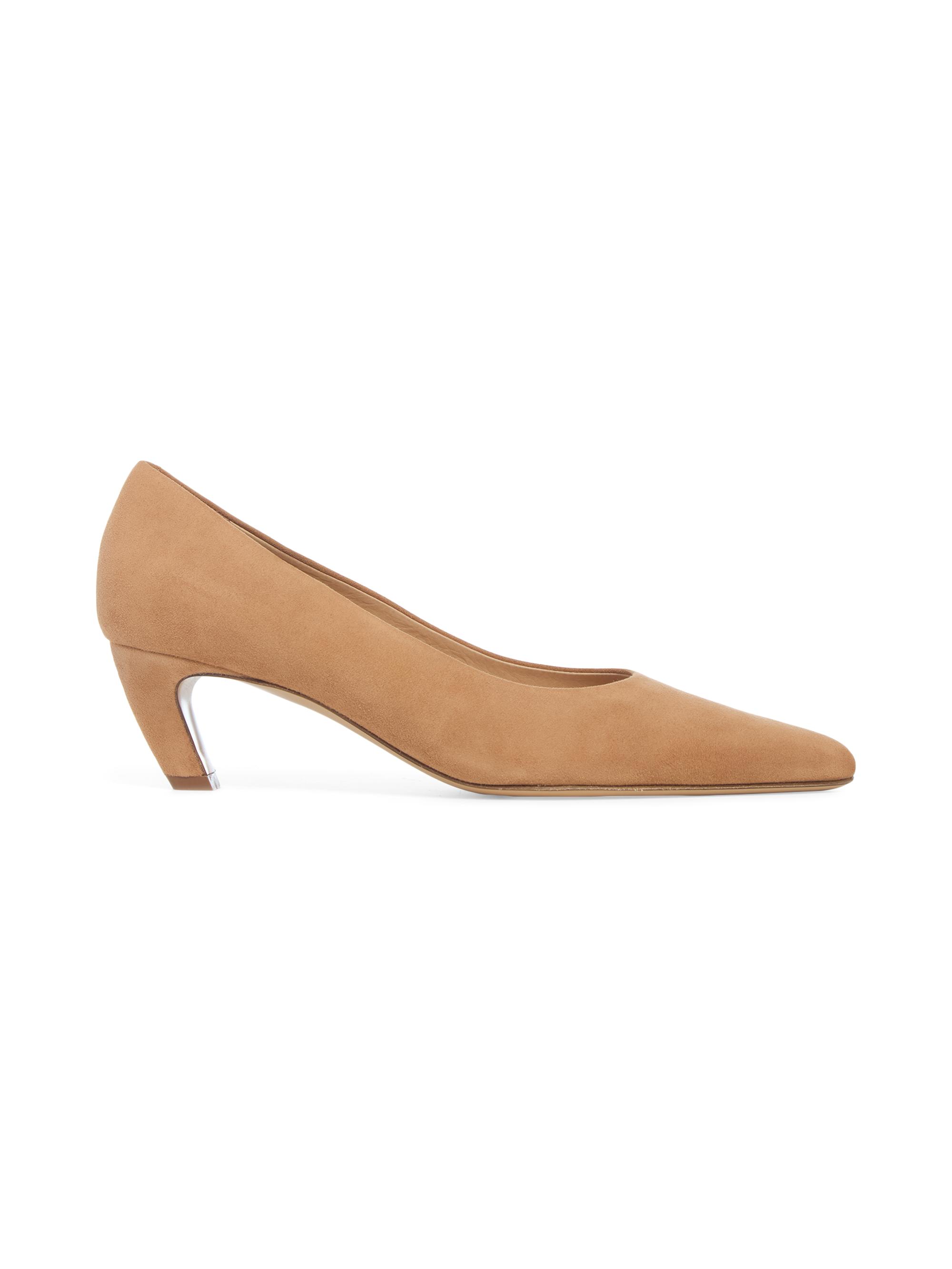 Gabriela Hearst Women's Peggy 50MM Suede Pumps - Dark Camel