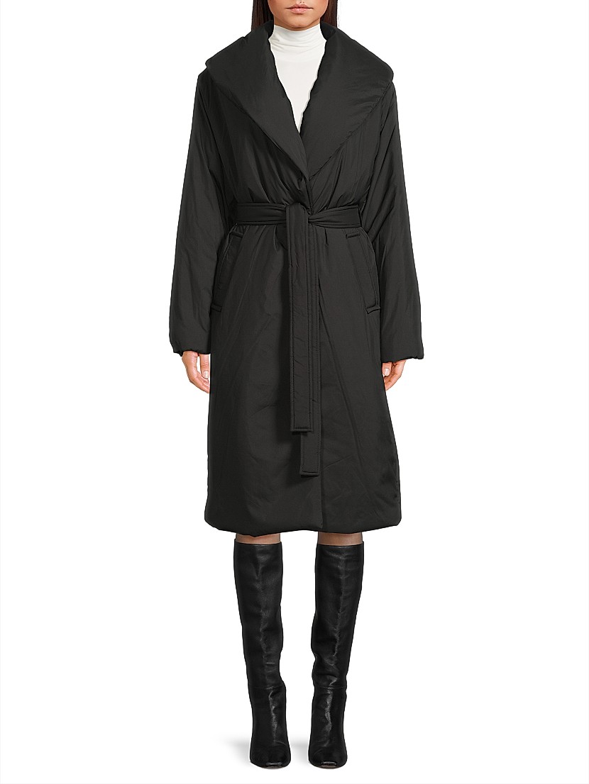 Shop Kobi Halperin Mia Faux Down Tie-Waist Coat | Saks Fifth Shop Kobi Halperin Mia Faux Down Tie-Waist Coat | Saks Fifth