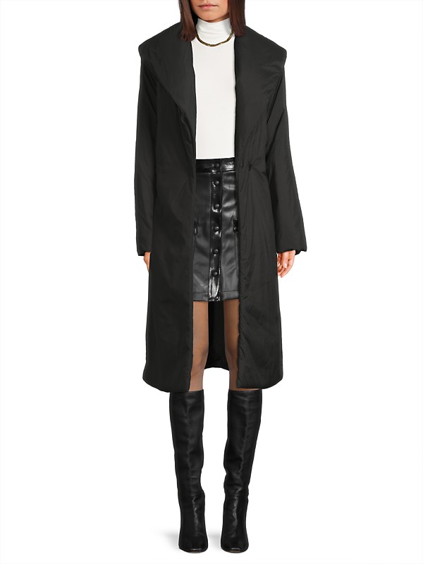 Shop Kobi Halperin Mia Faux Down Tie-Waist Coat | Saks Fifth Shop Kobi Halperin Mia Faux Down Tie-Waist Coat | Saks Fifth