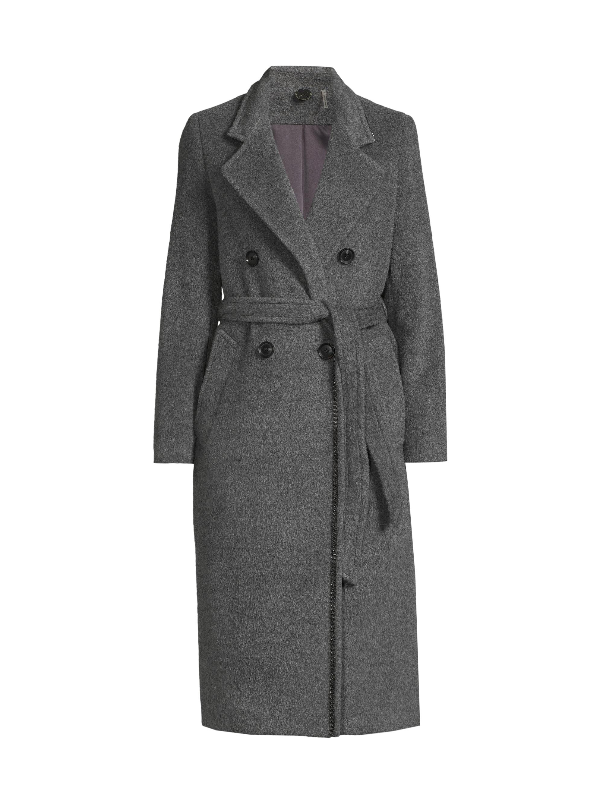 Mercer Collective Madison Faux Fur-Collar Maxi Wool Coat | Saks