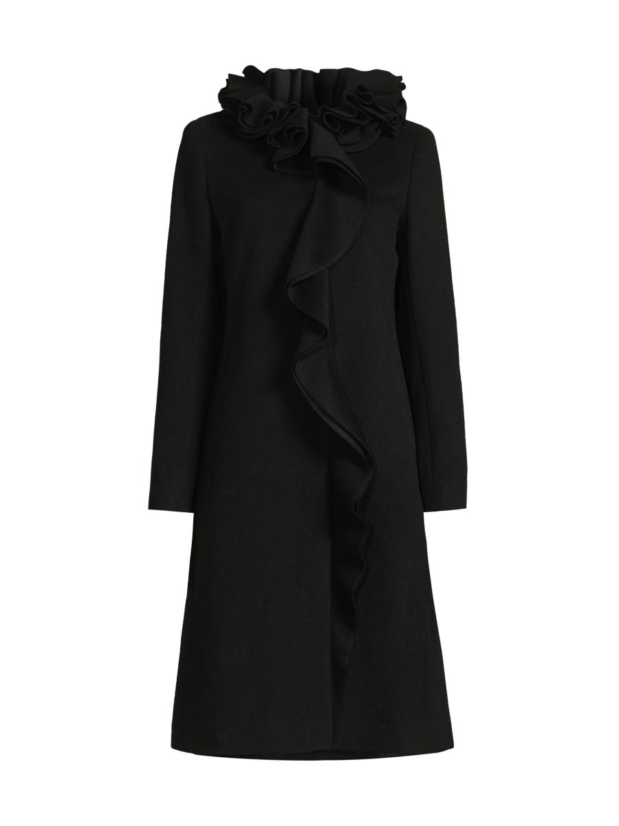 【I AM MARI】Rovia Shawl Collar Wool Long Coat I AM MARI】Rovia Shawl Collar Wool Long Coat