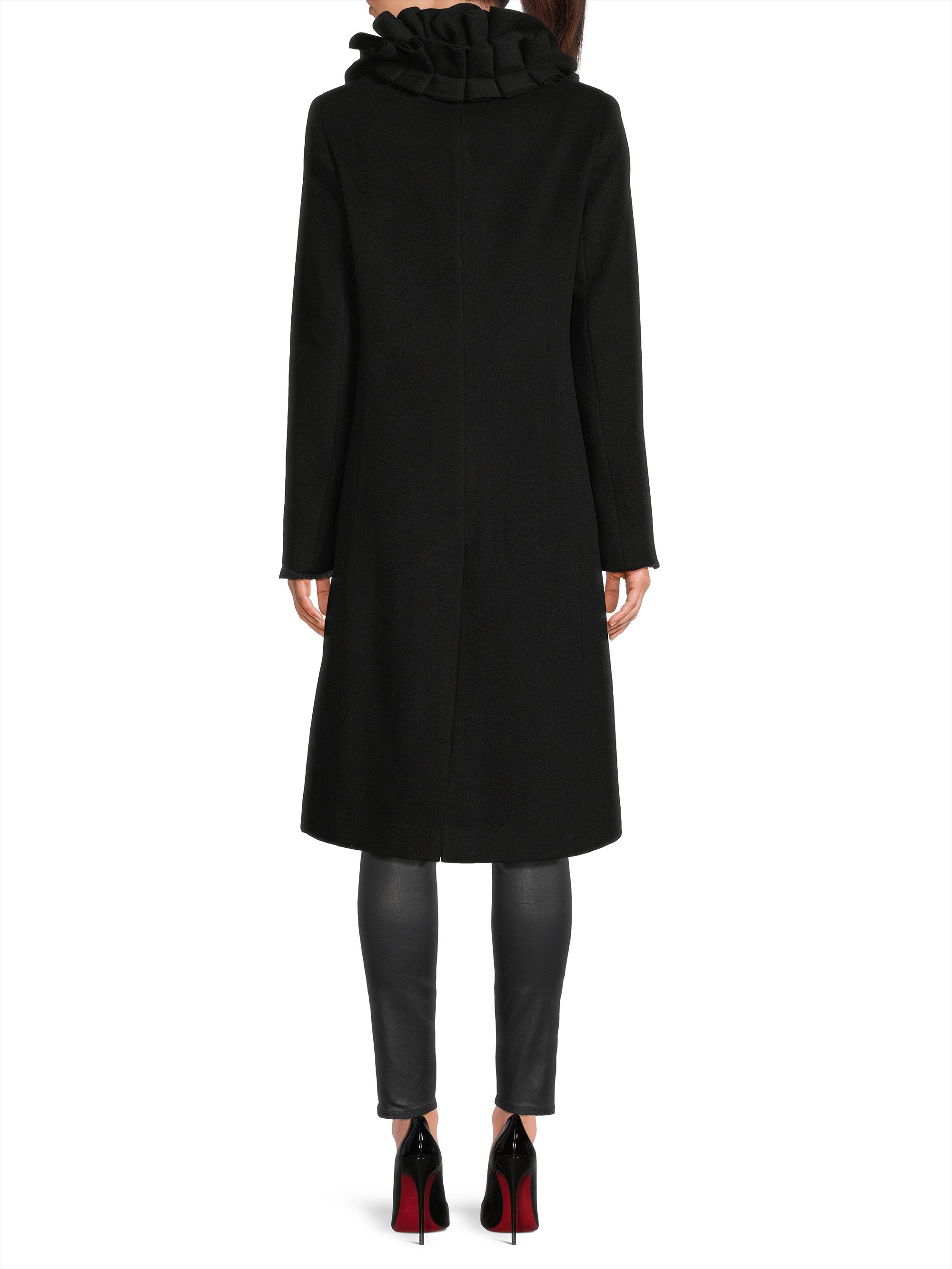 Kobi Halperin Sheila Ruffle-Collar Wool-Blend Coat | Saks Fifth Avenue