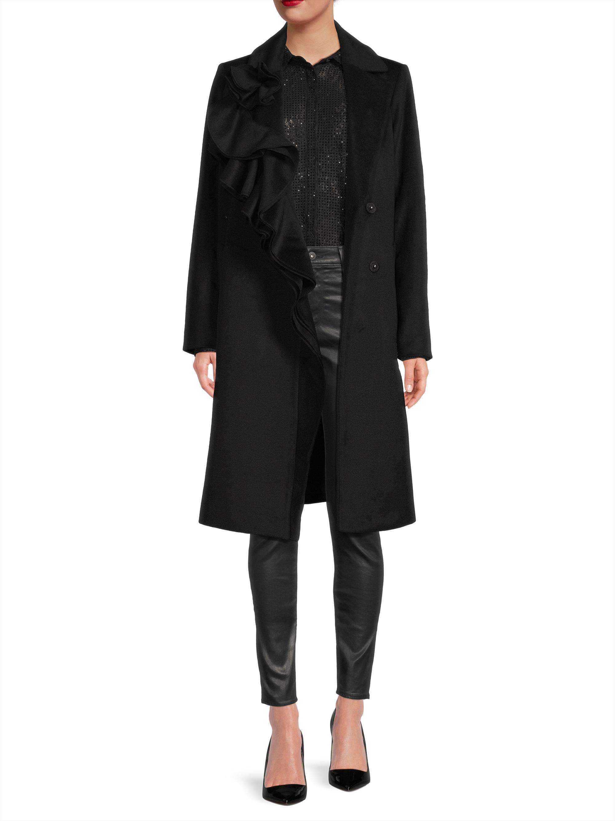 Kobi Halperin Alora Brushed Wool Ruffle Coat | Saks Fifth Avenue