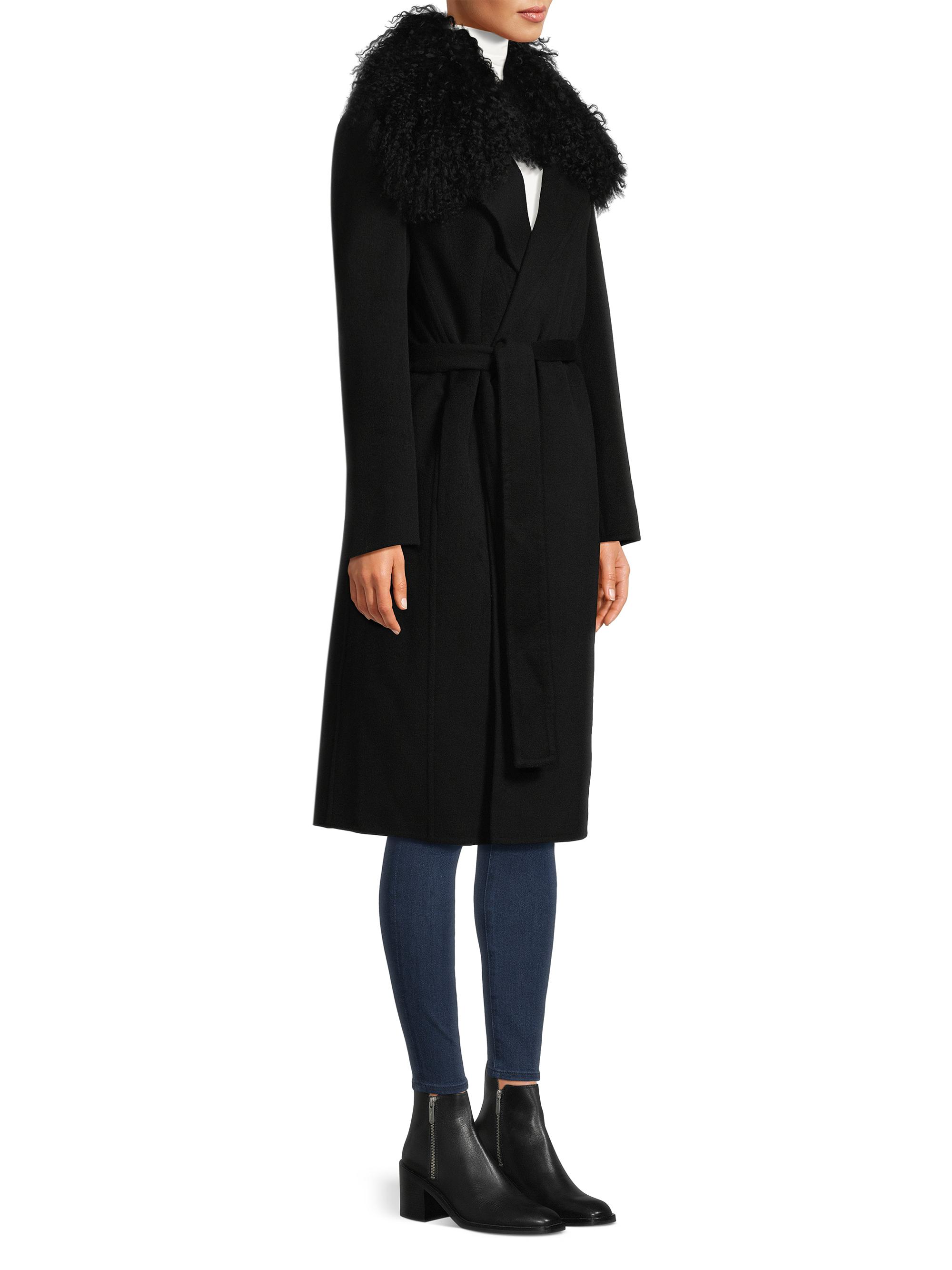 Kobi Halperin Shirley Shearling Collar Wool Coat | Saks Fifth Avenue