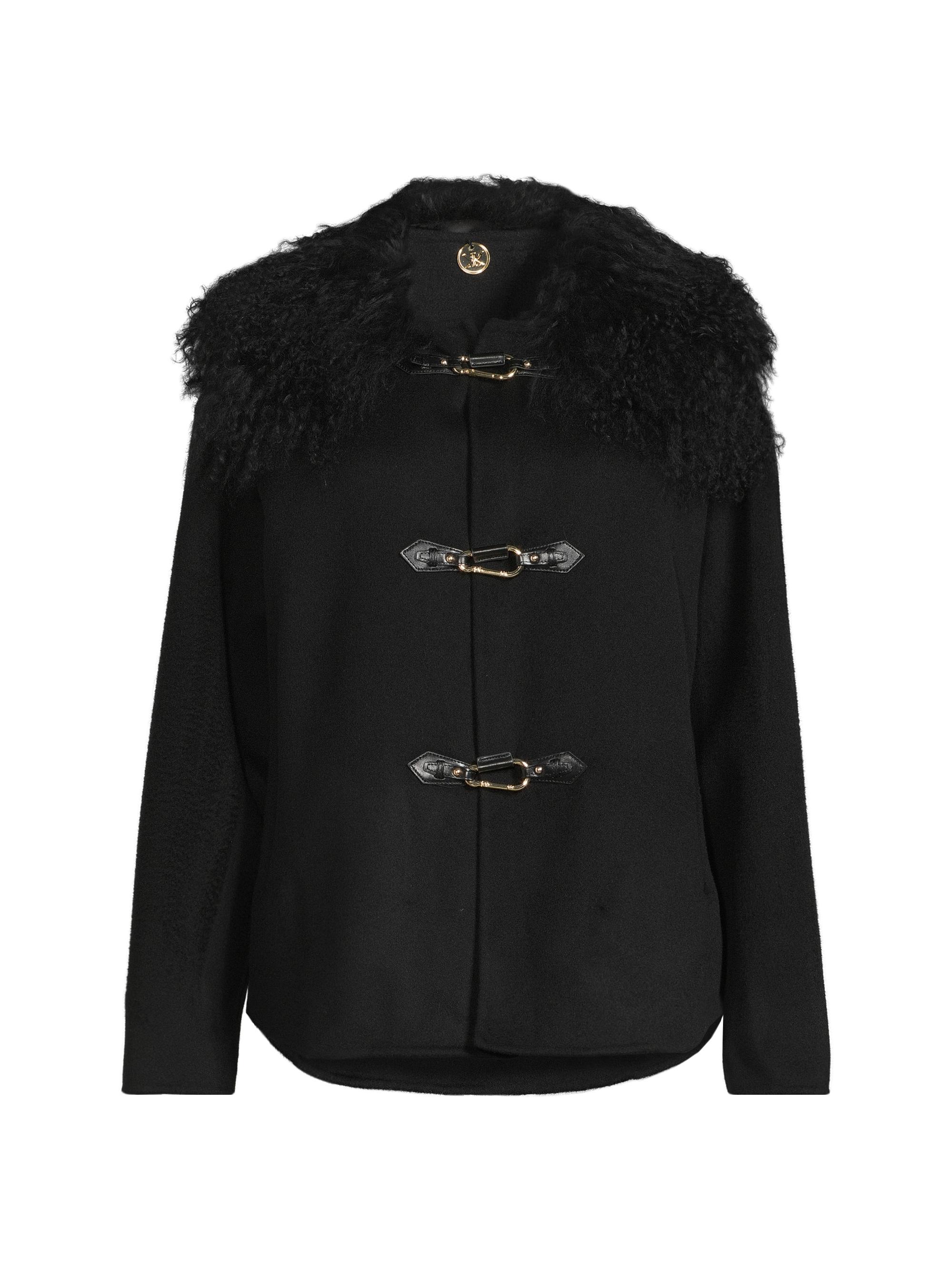 Nicole Benisti Mixed Media Shearling Down Moto Jacket | Saks Fifth