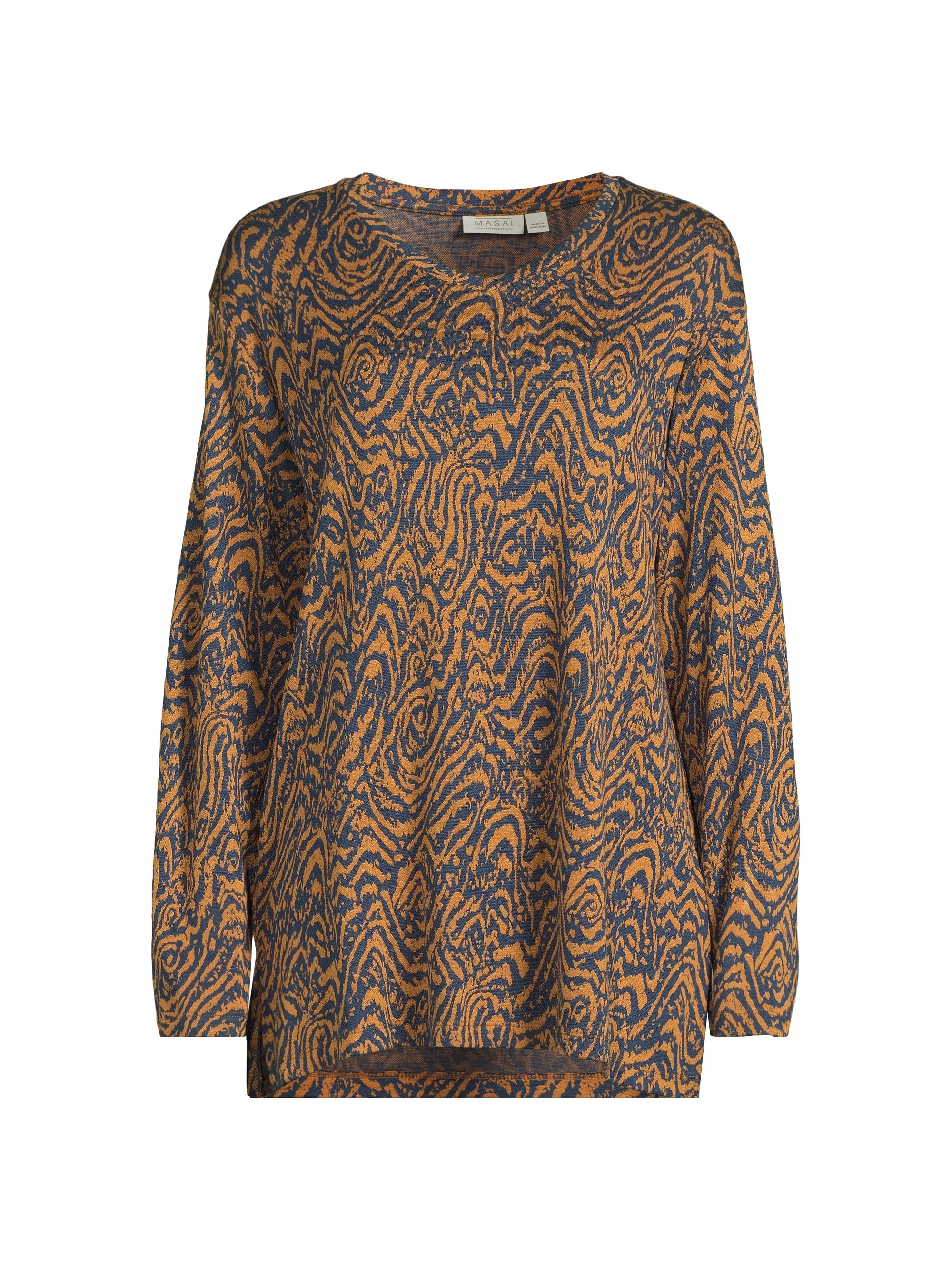 Masai Copenhagen Women's Brunulda Printed Tunic Top - Moonlit Ocean