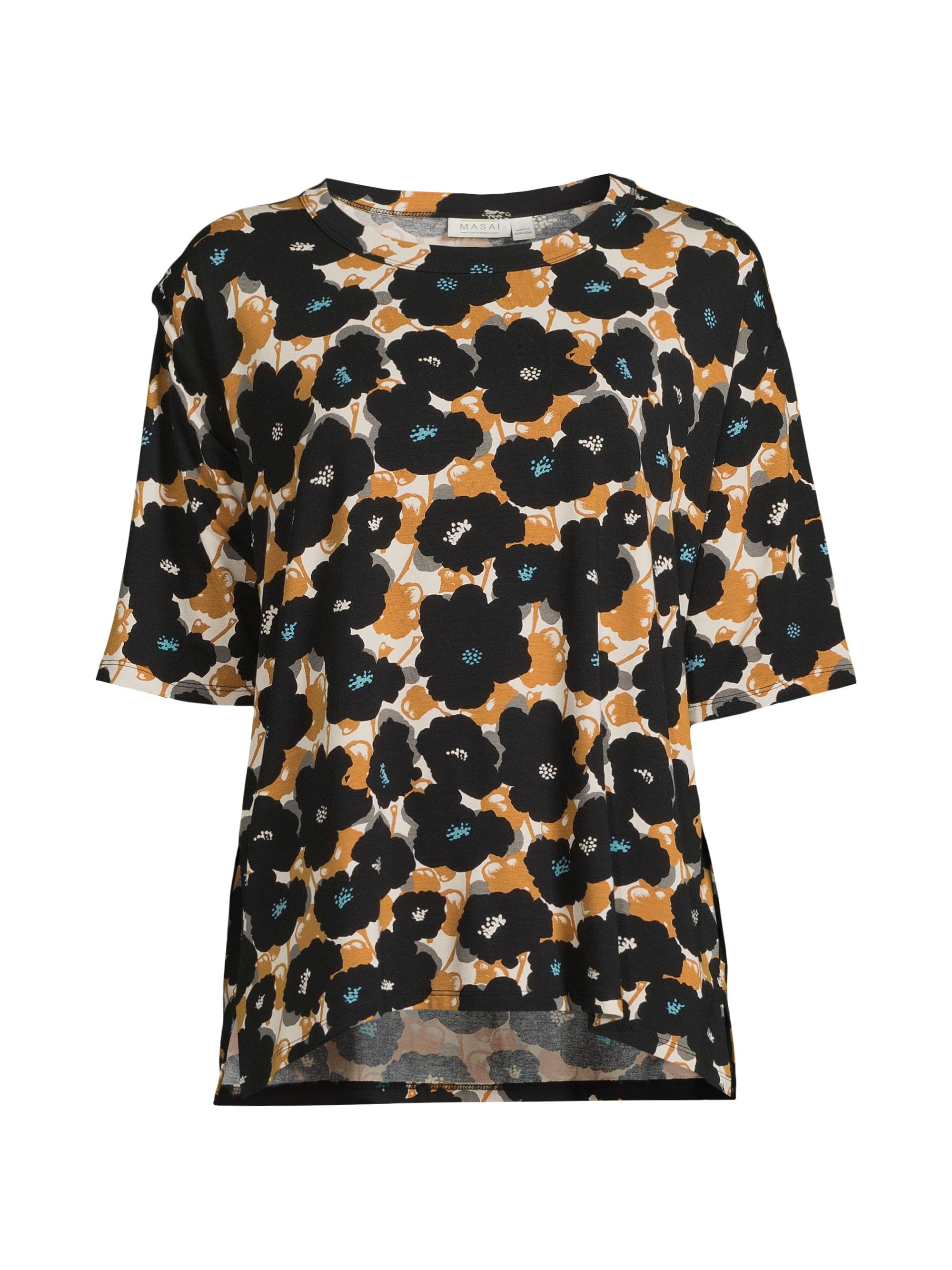 Masai Copenhagen Women's Doreann Floral Jersey T-Shirt - Teal