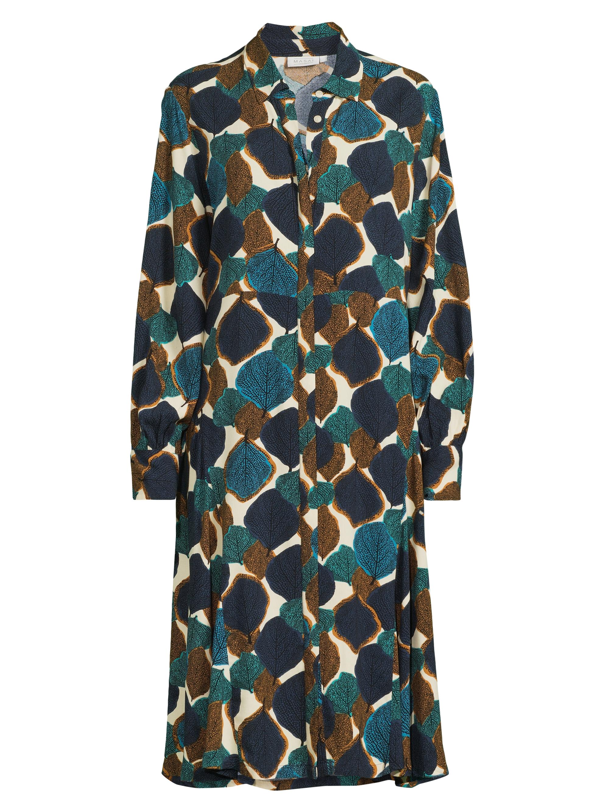 Masai Copenhagen Women's Nadia Botanical Shirtdress - Chipmunk