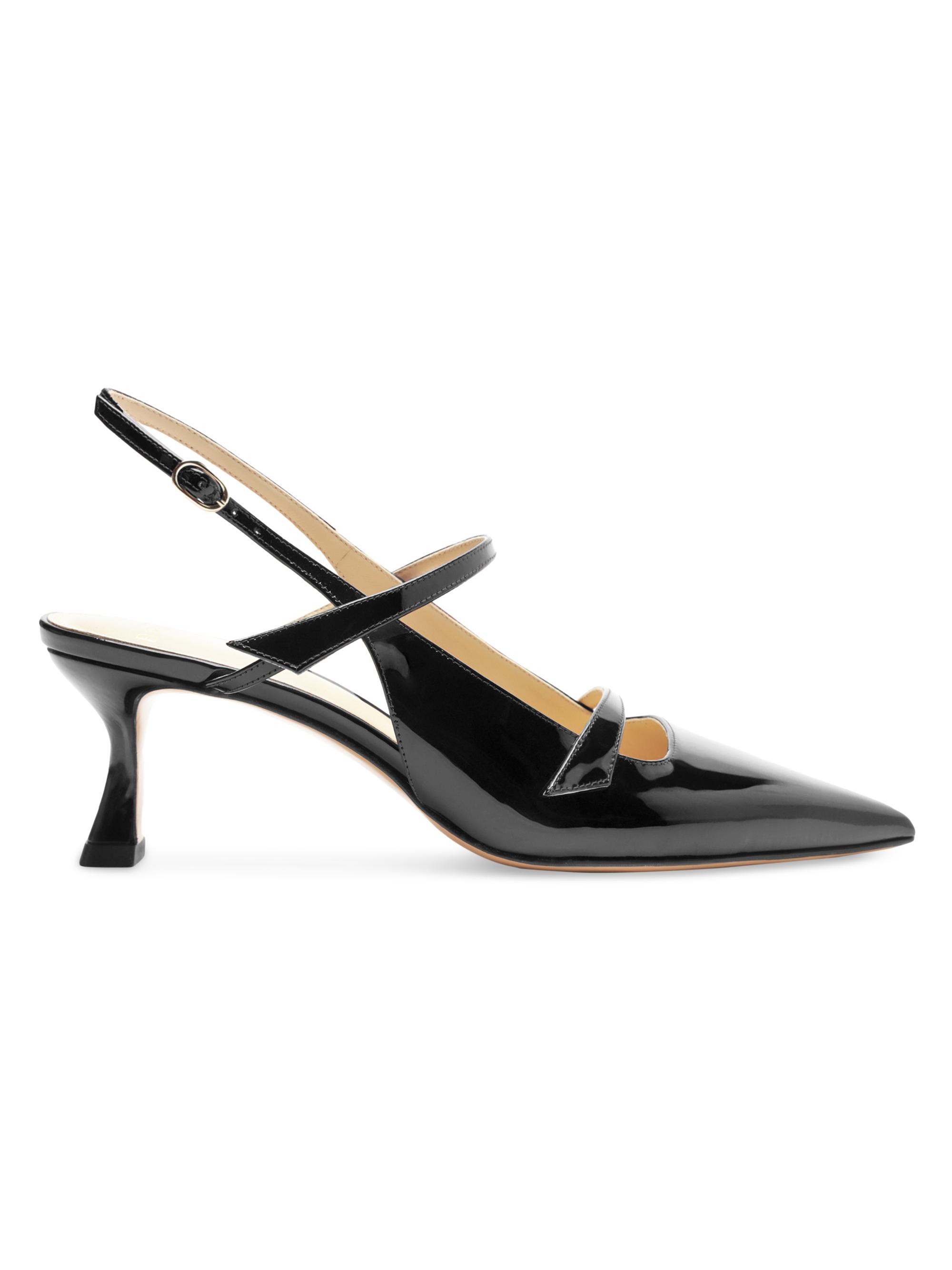 Alexandre Birman Women's Tita 60MM Leather Slingback Pumps - Black
