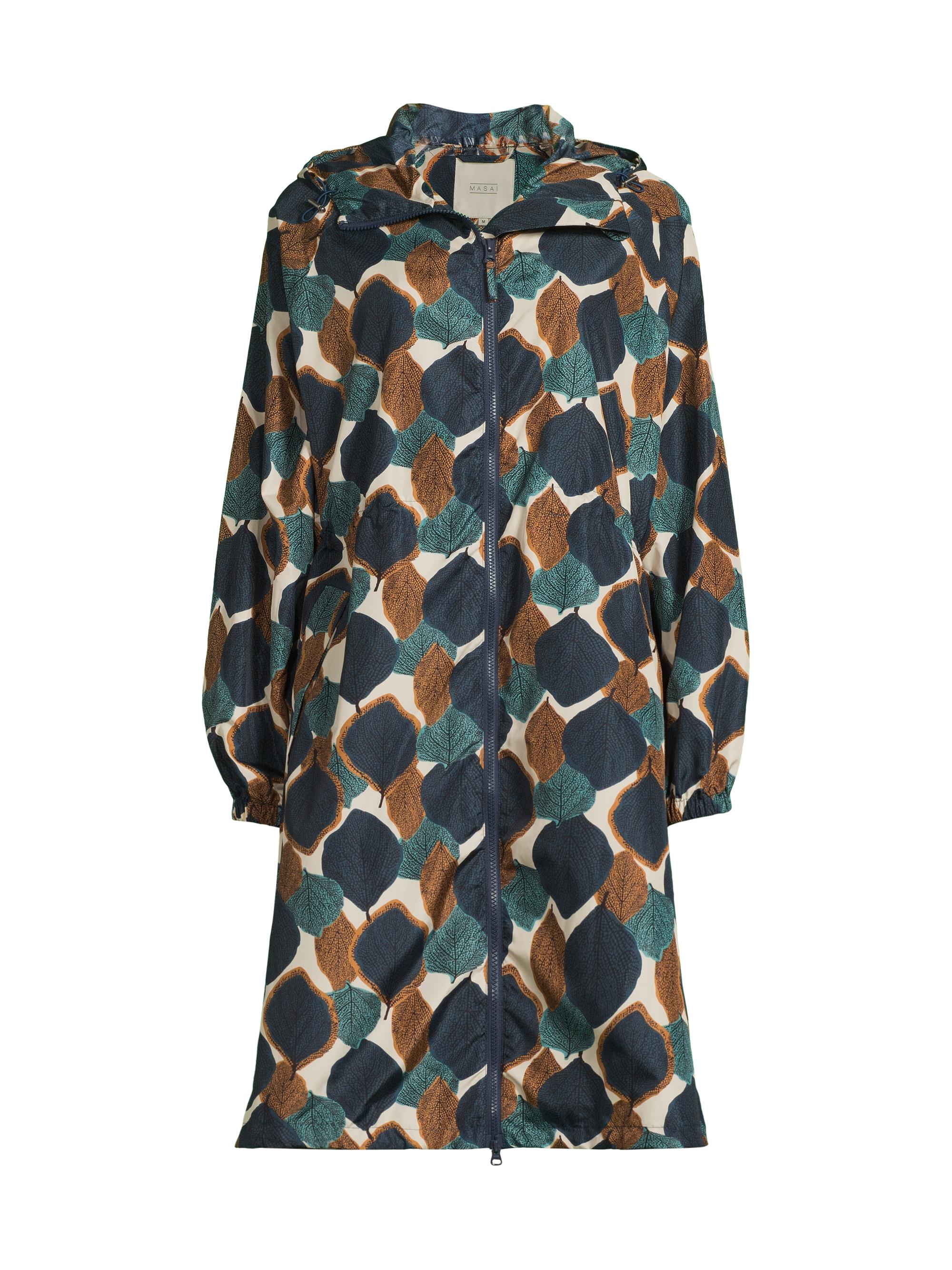 Masai Copenhagen Women's Trina Botanical Raincoat - Moonlit Ocean Print