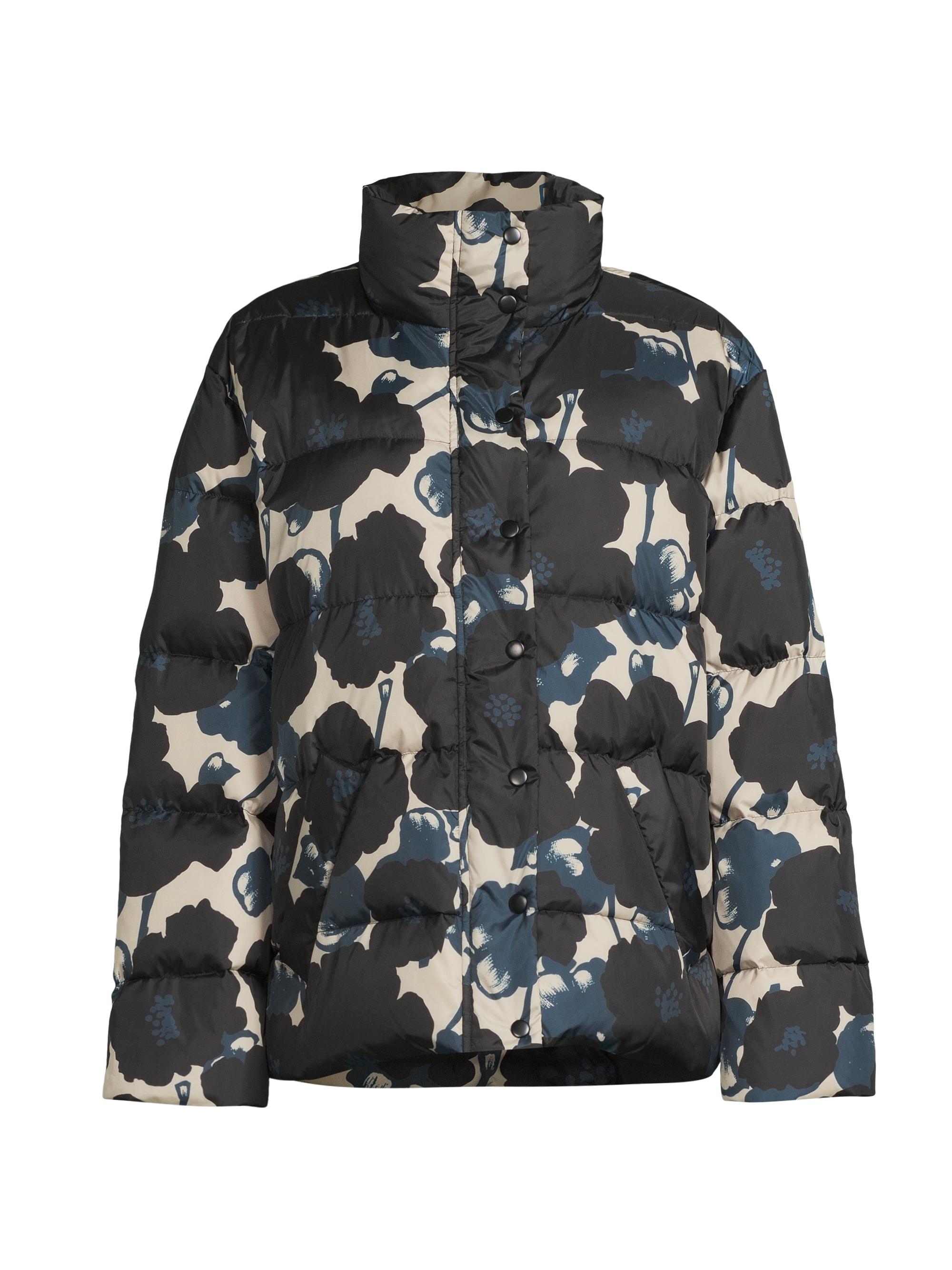 Masai Copenhagen Women's Tiara Floral Puffer Jacket - Moonlit Ocean Print