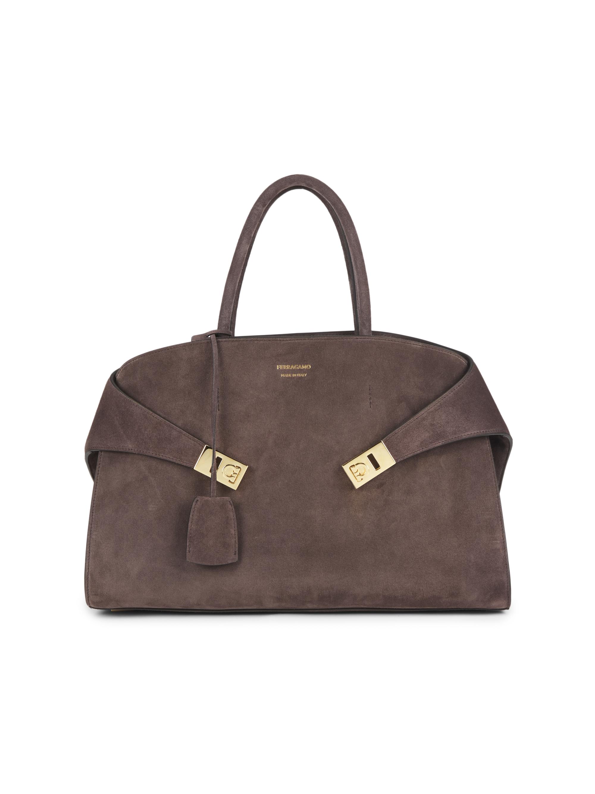 FERRAGAMO Studio Box Small Leather Top-Handle Bag | Saks Fifth Avenue