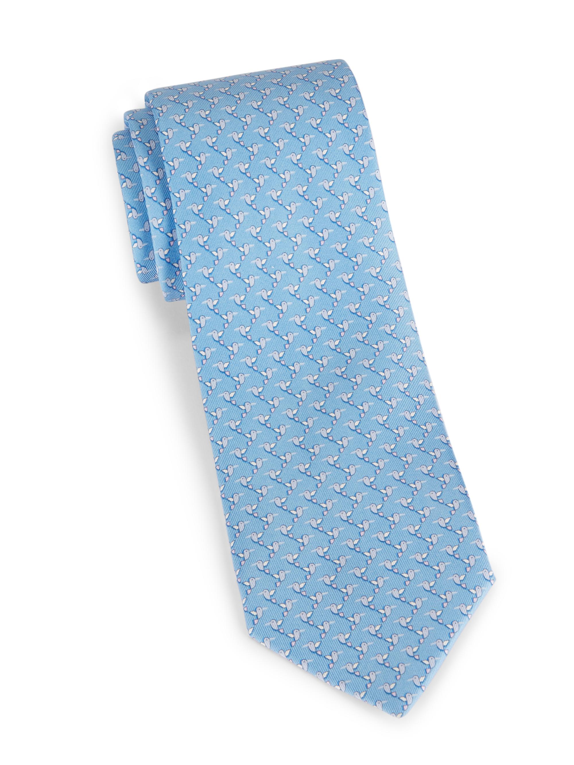 FERRAGAMO Vito Elephant Silk Tie | Saks Fifth Avenue