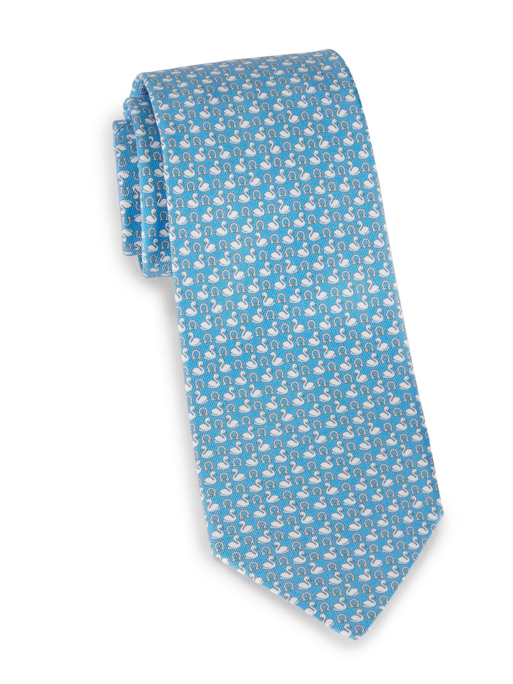 FERRAGAMO Vito Elephant Silk Tie | Saks Fifth Avenue