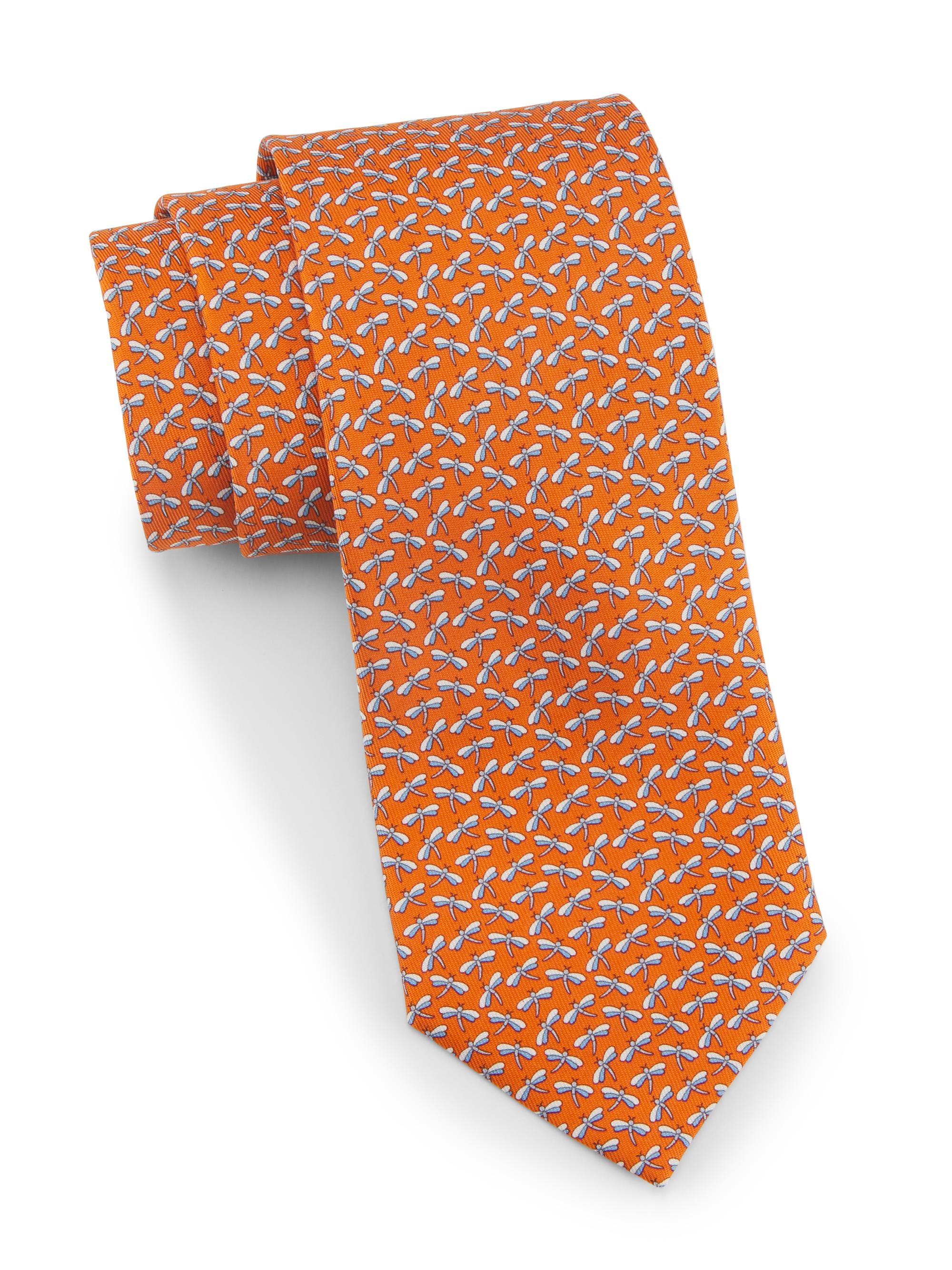 FERRAGAMO Ziro Bike Print Tie | Saks Fifth Avenue