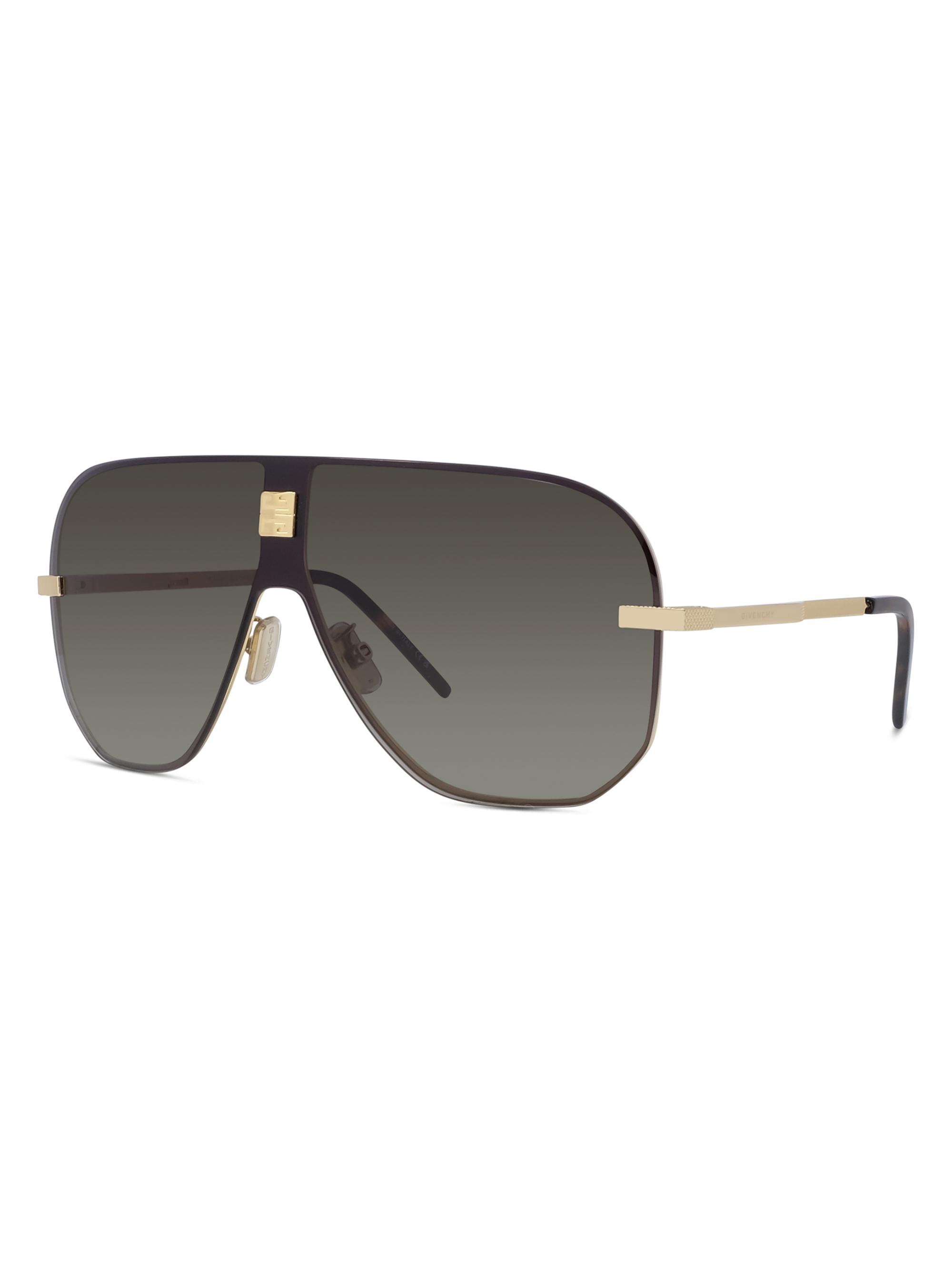 Givenchy Men's 4Gem 136MM Rectangular Sunglasses - Shiny Endura Gold