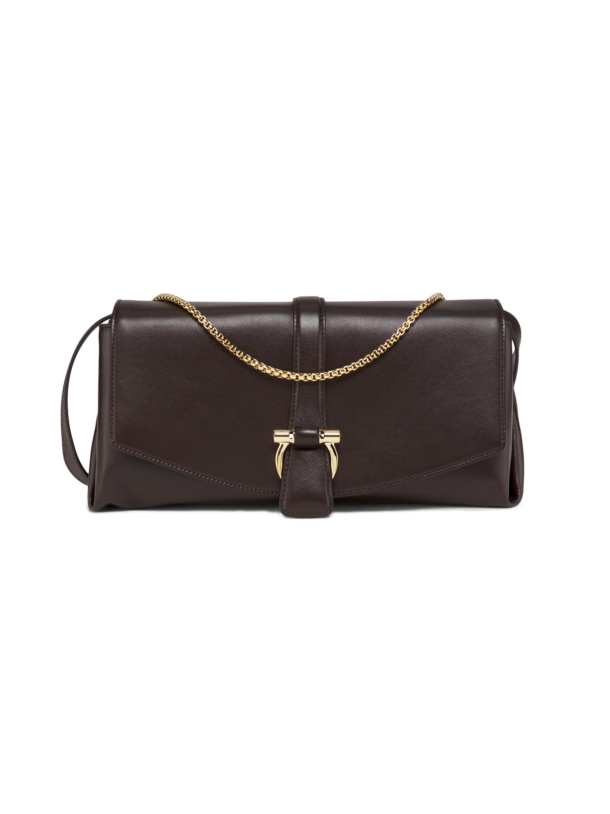 FERRAGAMO Women's  New Line Shoulder Bag - Testa Di Moro