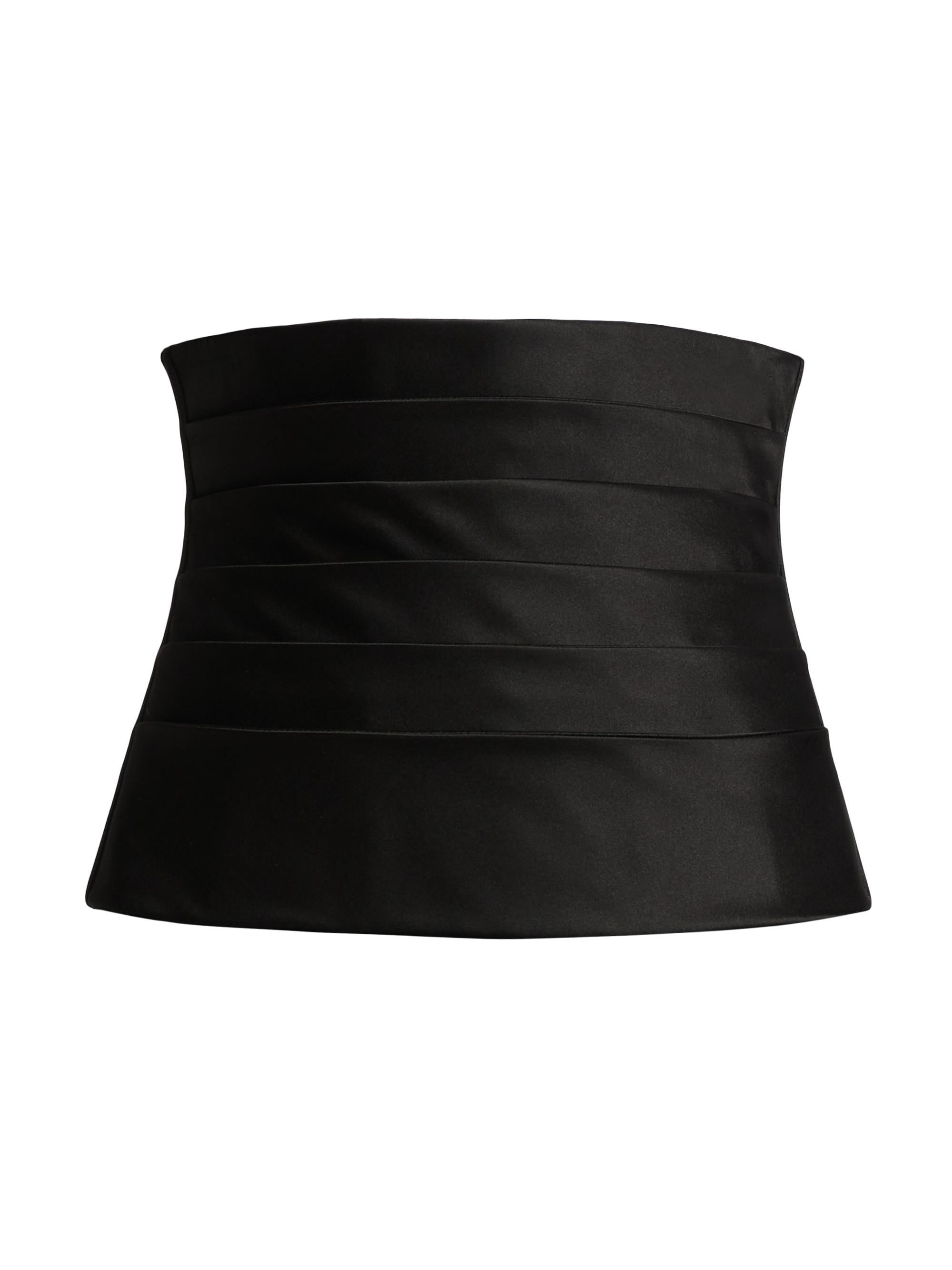 Thom Browne Women's Silk Faille Cummerbund Corset - Black