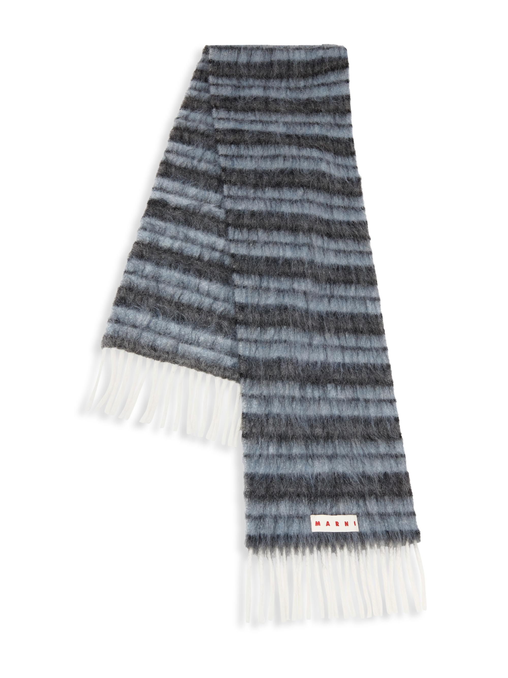 Shop Marni Logo Striped Wool-Blend Scarf | Saks Fifth Avenue