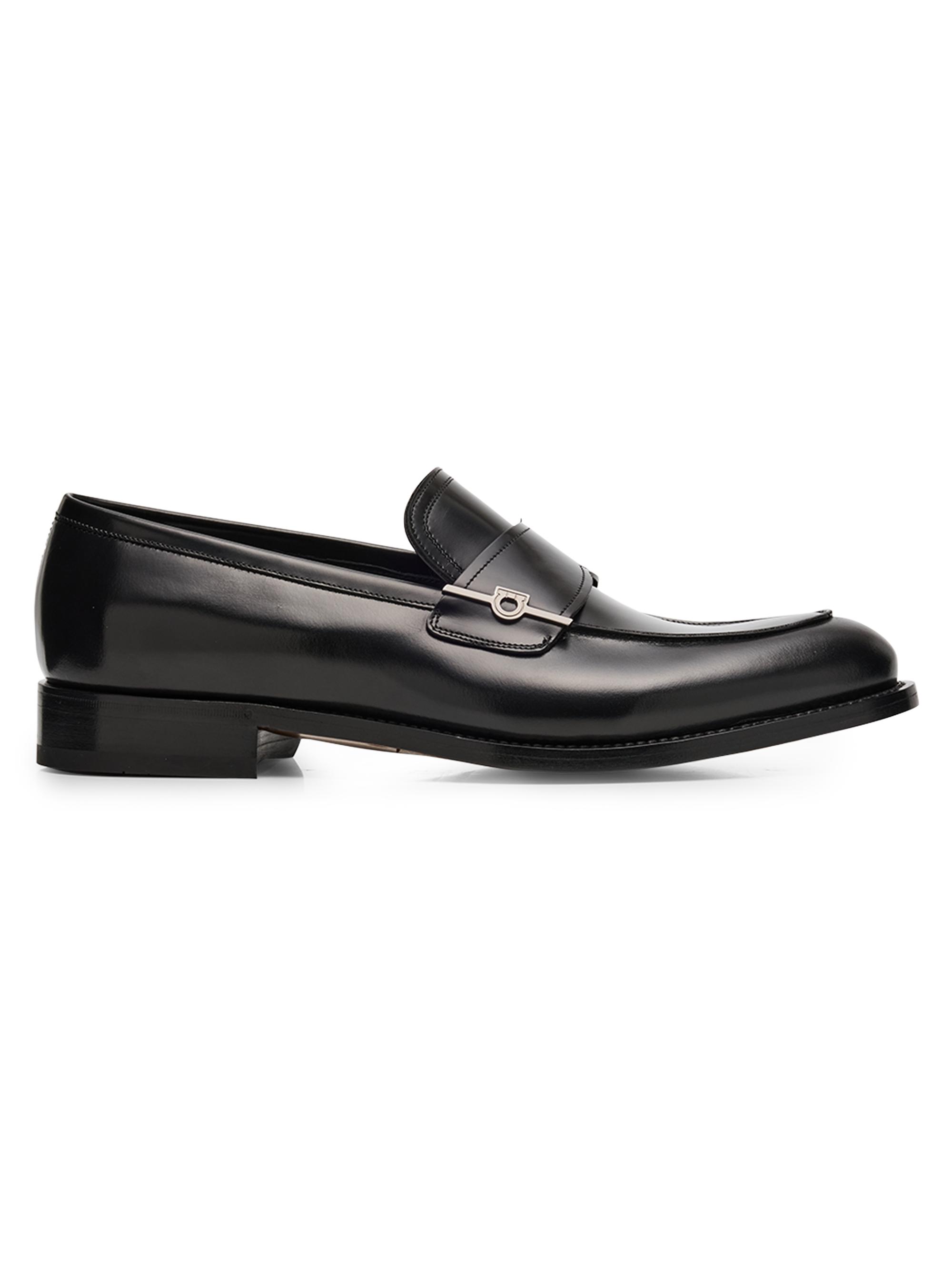 FERRAGAMO Seattle Gancini Bit Leather Loafers | Saks Fifth