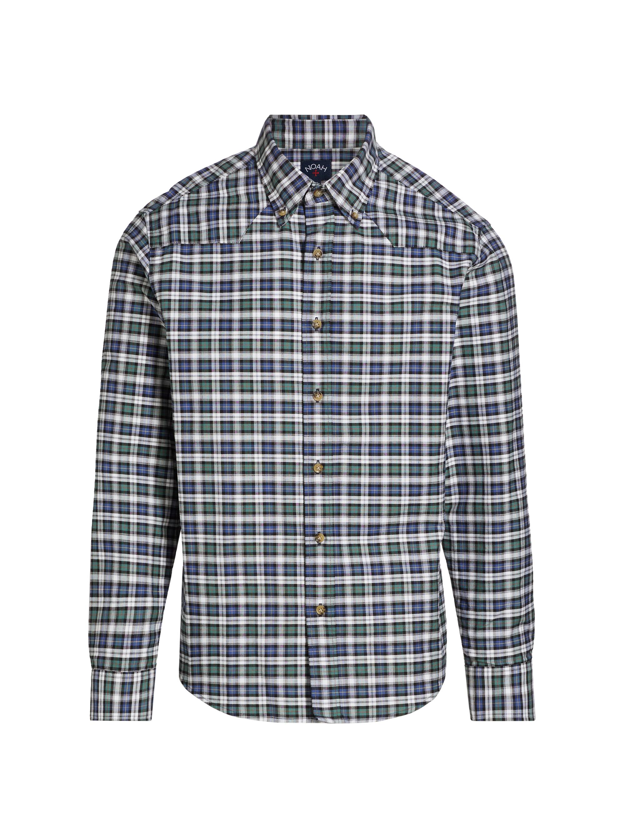 Noah Men's Western Oxford Button-Down Shirt - Tartan