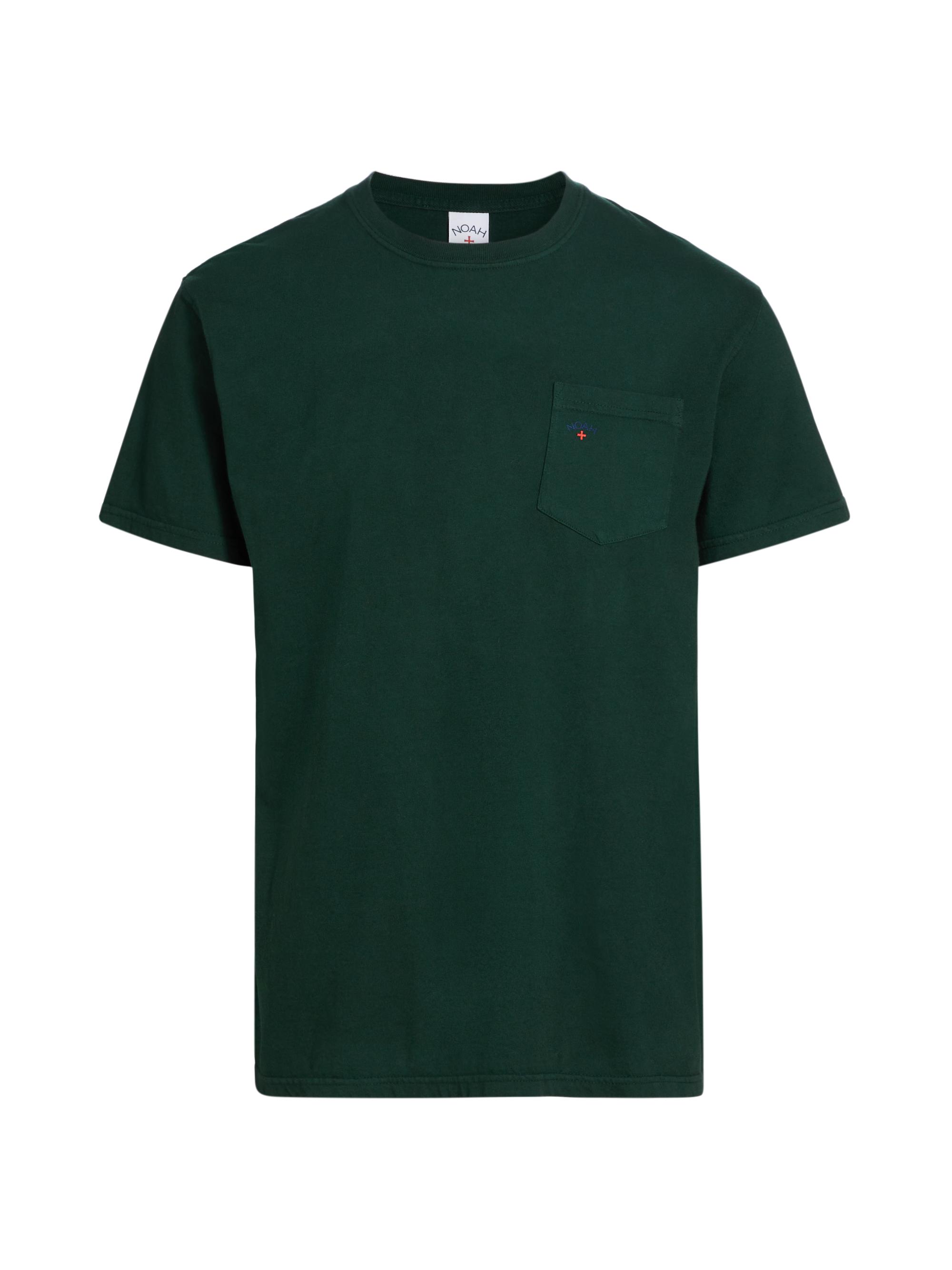 Noah Men's Core Logo Pocket T-Shirt - Forest Green
