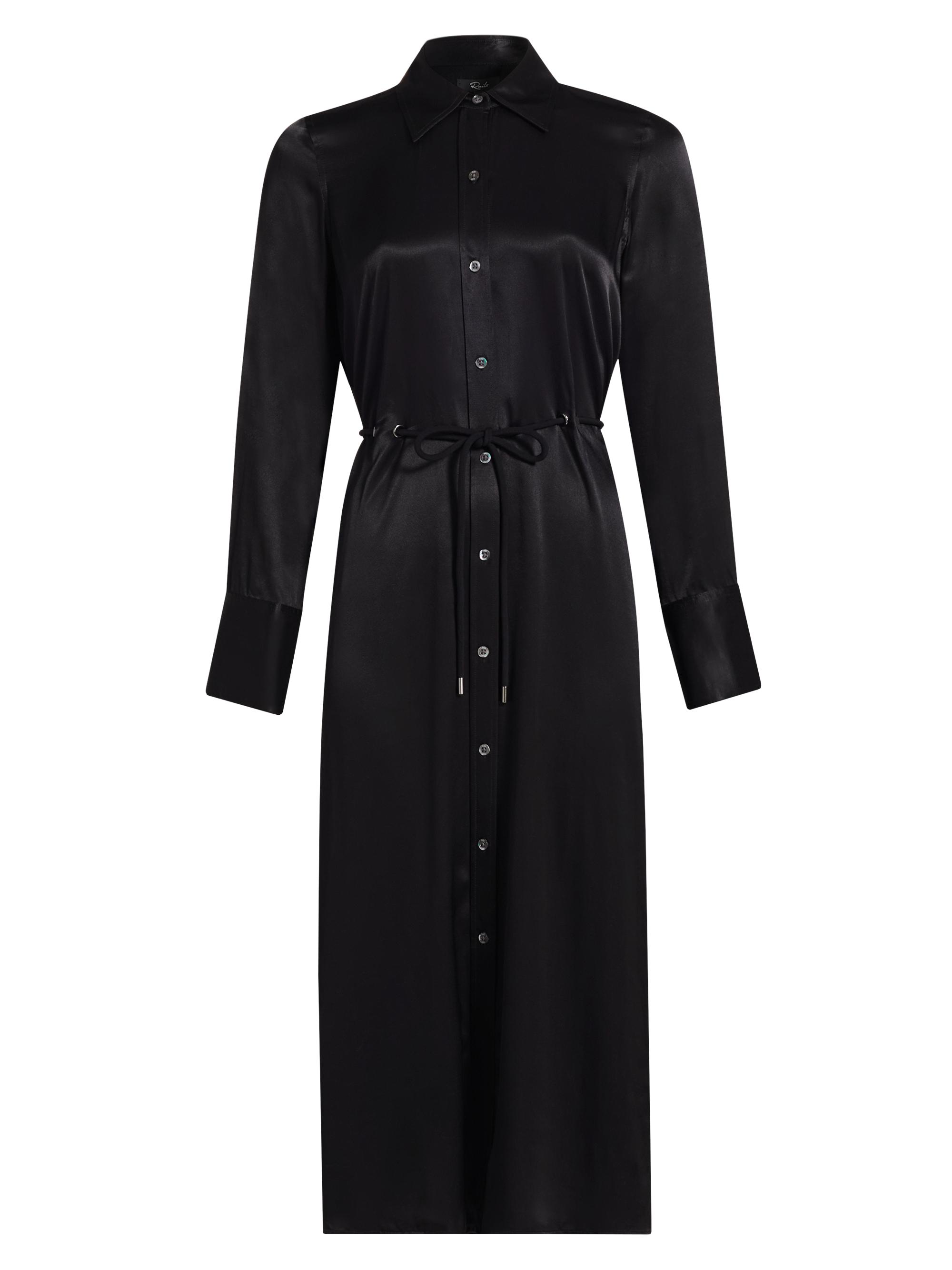 Rails Women's Anina Satin Midi Shirtdress - Black