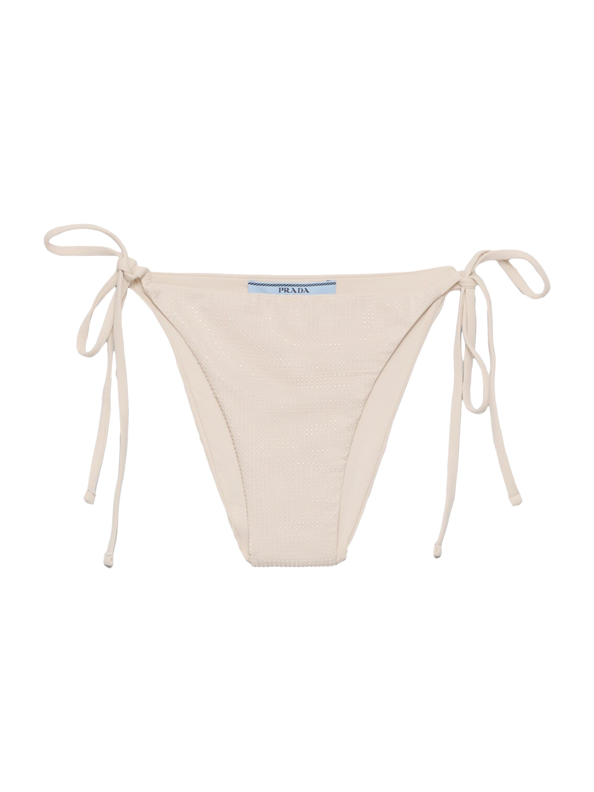Prada Women's Jersey Bikini Bottom with Rhinestones - Pink | Thumbnail 7