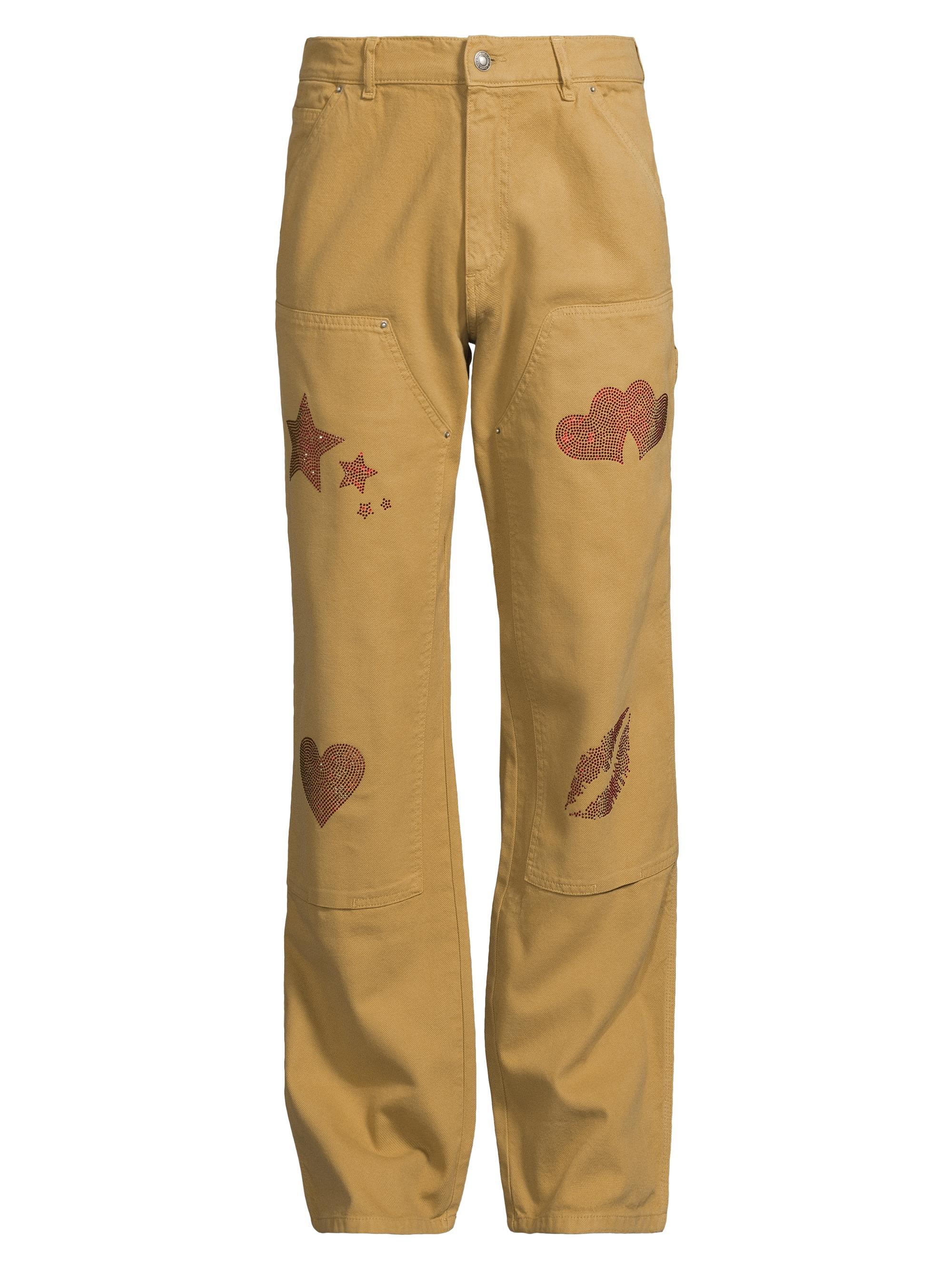 Sky High Farm Men's SH4U Double-Knee Pants - Dark Beige
