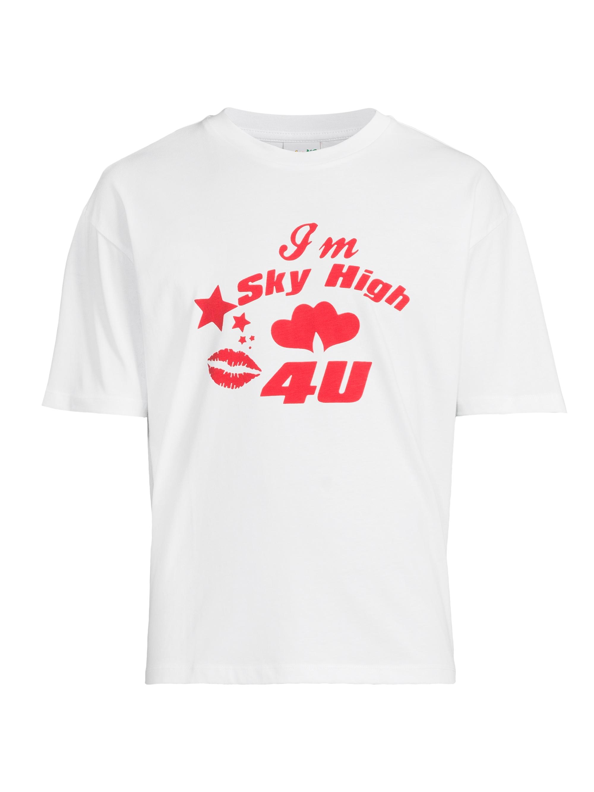 Sky High Farm Men's Sky High 4 U Crewneck T-Shirt - White