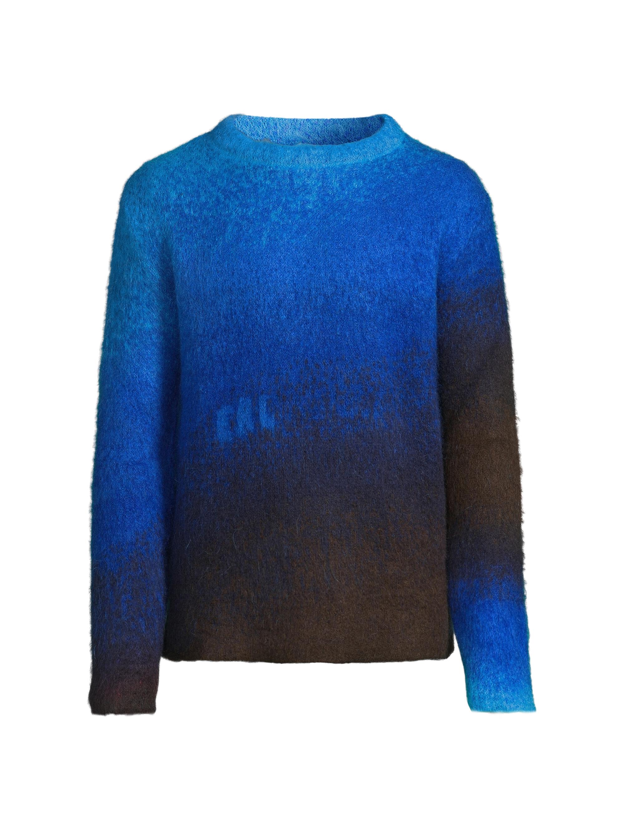 ERL Men's Gradient Crewneck Sweater - Blue