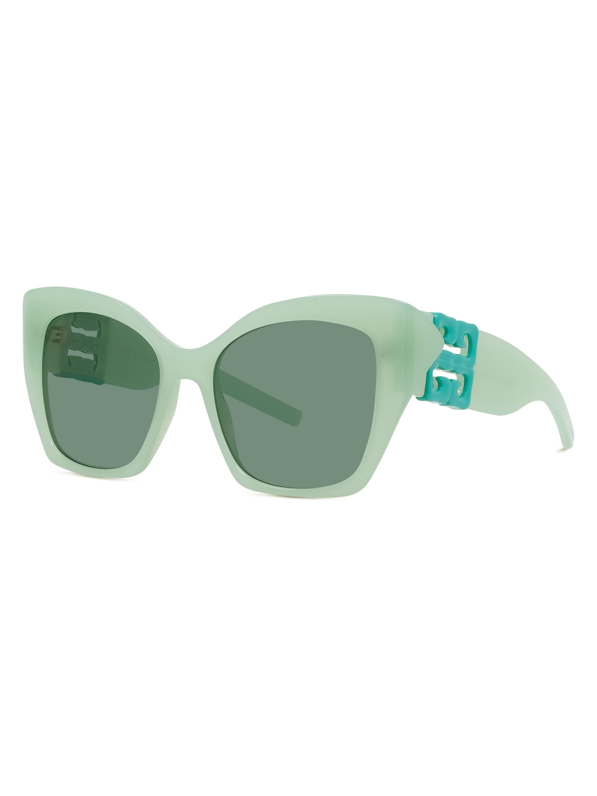 Givenchy Women's 4G Liquid 54MM Square Sunglasses - Shiny Light Green