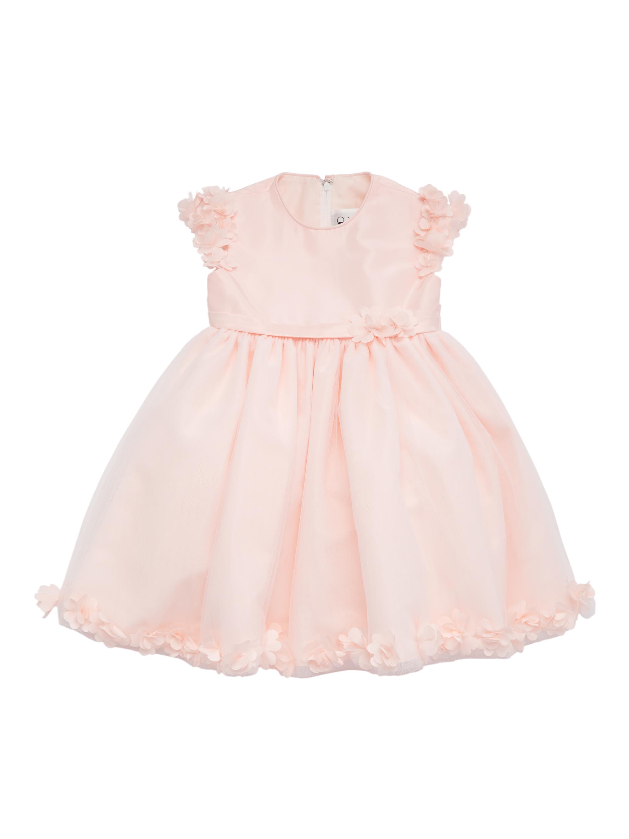Macis Design Baby Girl's Taffeta Tulle & Lace Dress - Petal 12 Months