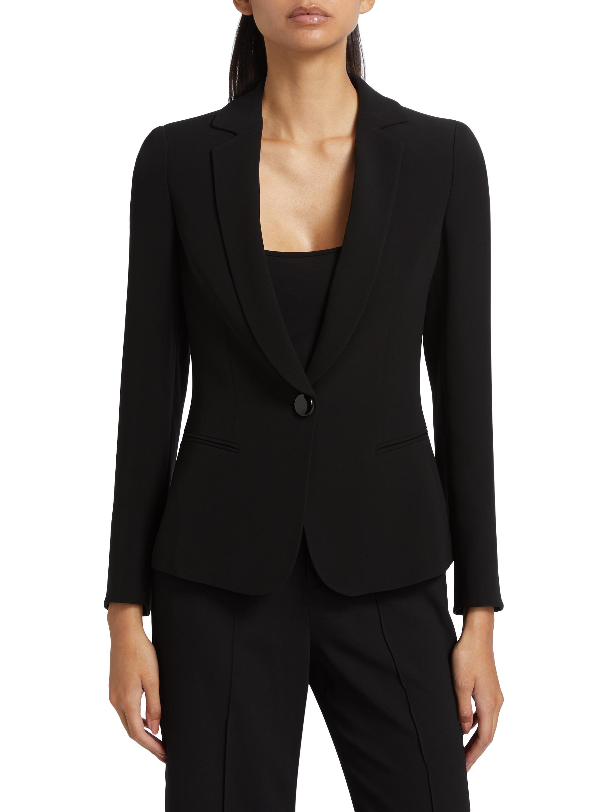 Giorgio Armani Silk One-Button Blazer | Saks Fifth Avenue